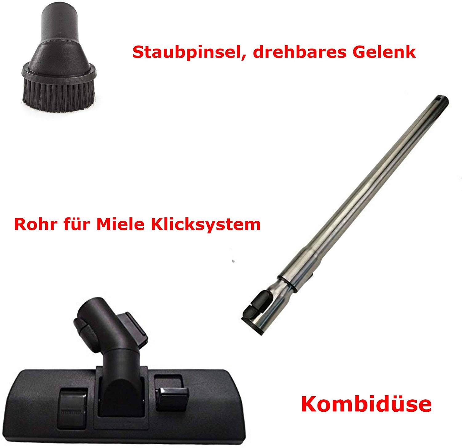Telekoprohr Staubsaugerrohr + Staubsaugerdüse Staubsaugerzubehör Ersatzteile Set für Miele s4211 s4210 s4780 s826 s8430