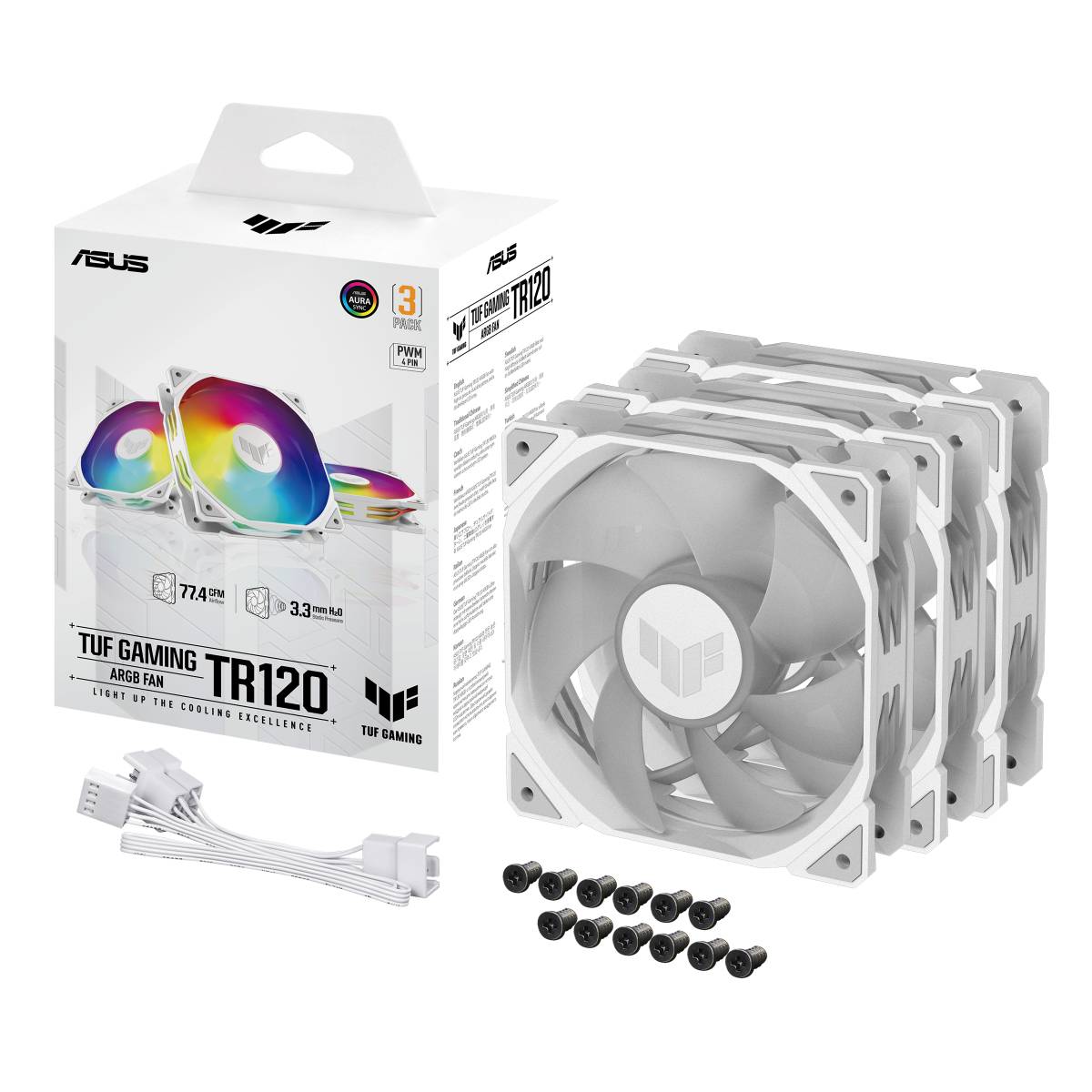TR120 FAN ARGB WHITE 3IN1