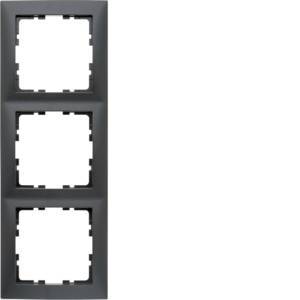 Berker Rahmen 3fach S.1 10139949 anthrazit matt Install.Baumaterial Schaltermat/Geb.Steu Schalter