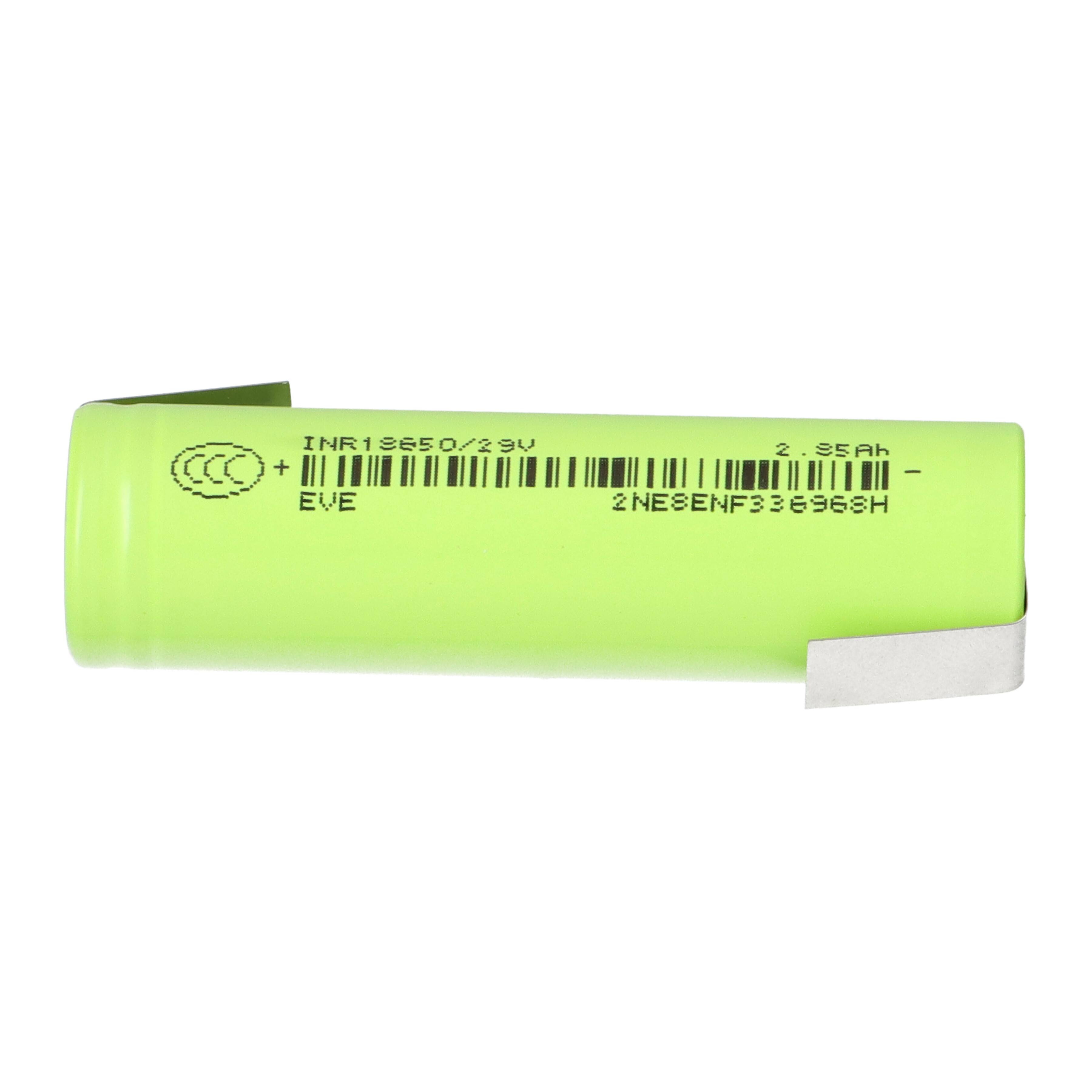 EVE INR18650-29V 2850mAh 3,6V Li.Ion Entladestrom 8.4A Z-Lötfahne
