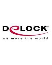 Delock M12 Adapter A-kodiert 8 Pin Stecker zu RJ45 Buchse Cat.5e mit Befestigungsloch