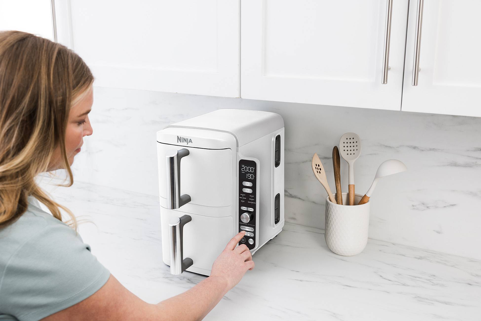 Ninja SL400EUWH Double Stack XL Heißluftfritteuse