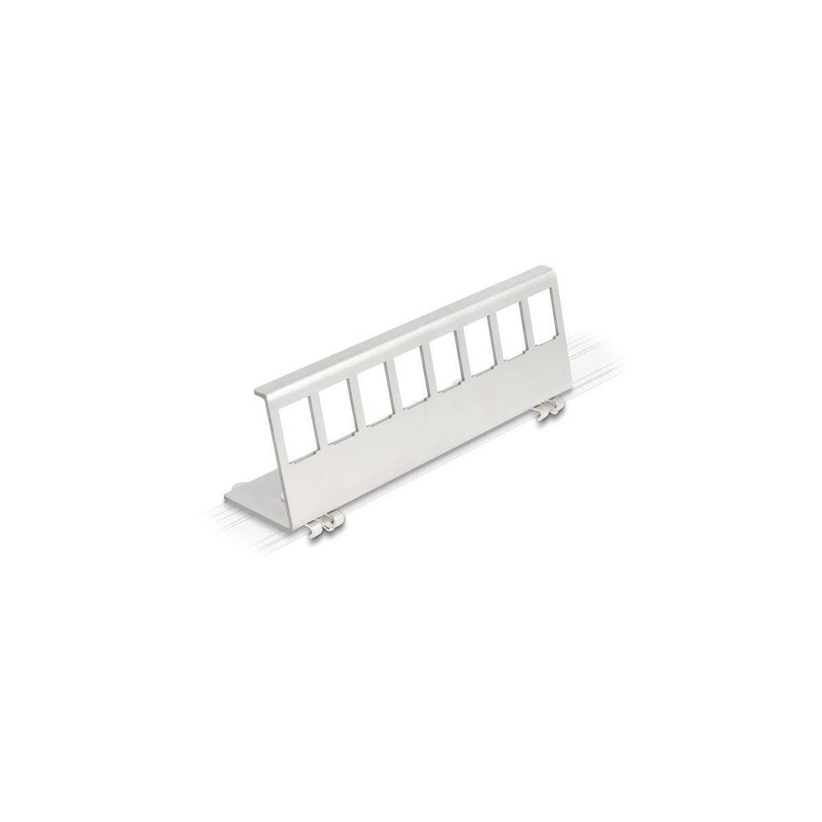 90657 - Keystone Metall Halterung 8 Port für Hutschiene