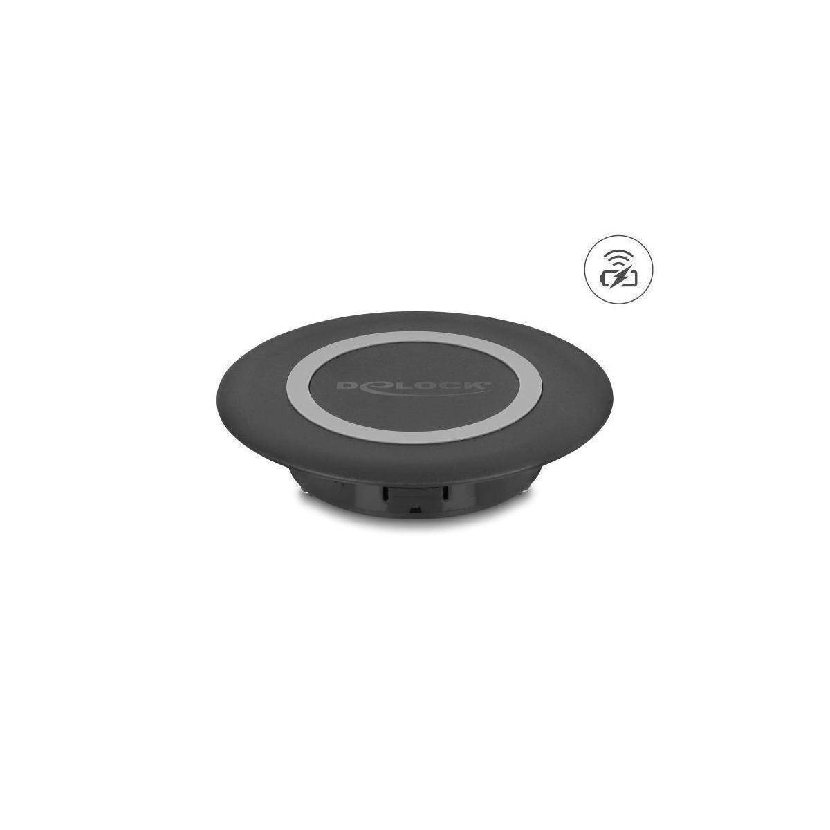 66284 - Wireless Charger 15 W für Tischeinbau schwarz