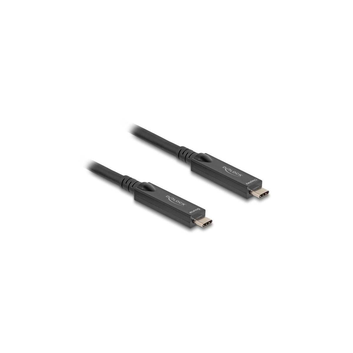 84258 - Aktives Optisches USB-C 8K Video Daten PD Kabel 15 m