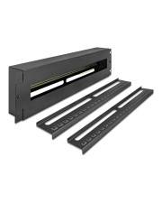 Delock 19" Schutzschalterleiste mit Abdeckung und Hutschiene inklusive 2 x