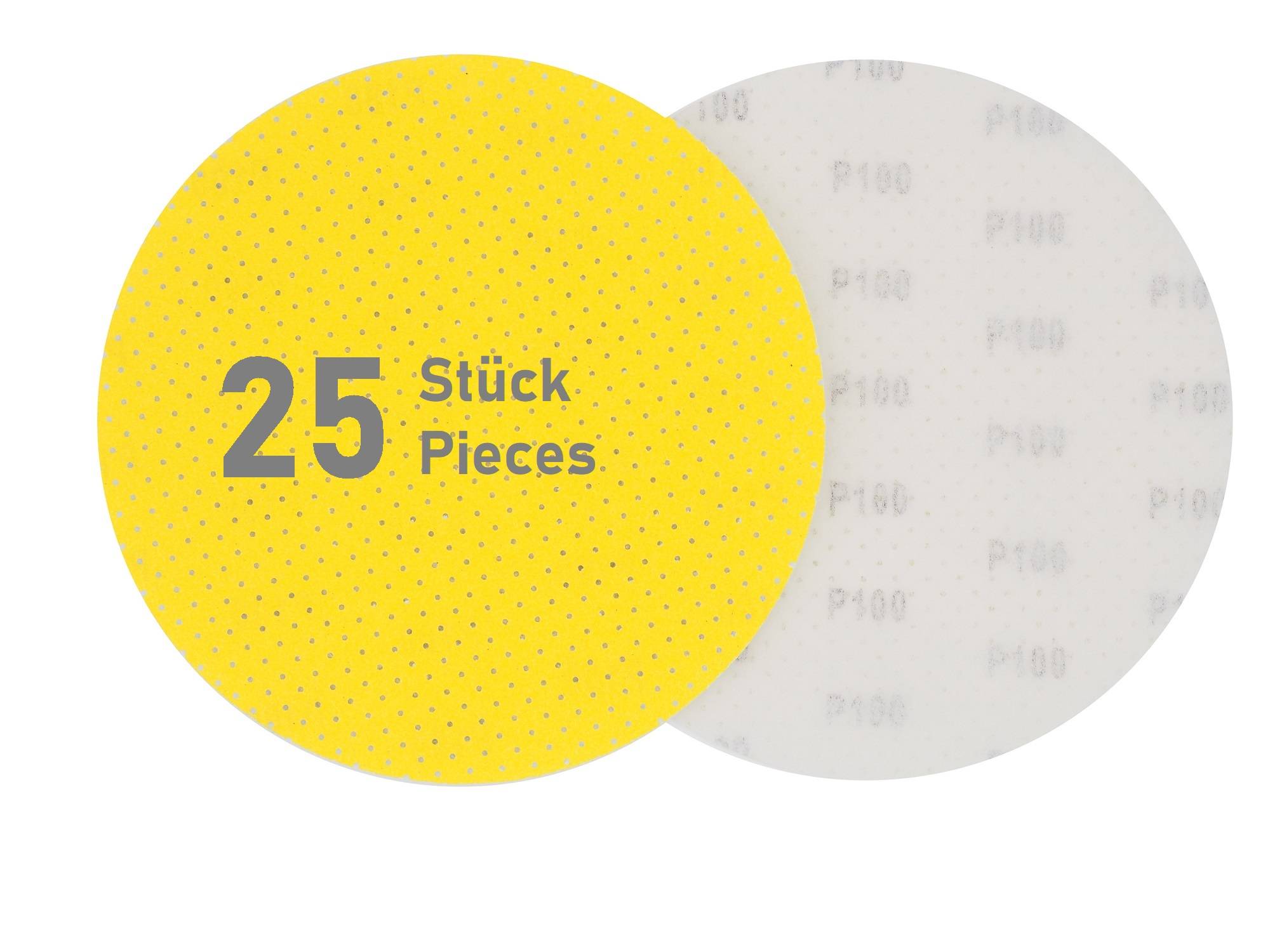 BOXTEC Klett-Schleifpapier (perforiert) D225 mit VE 25 Stück-P180 (25er-PACK / Ø225)
