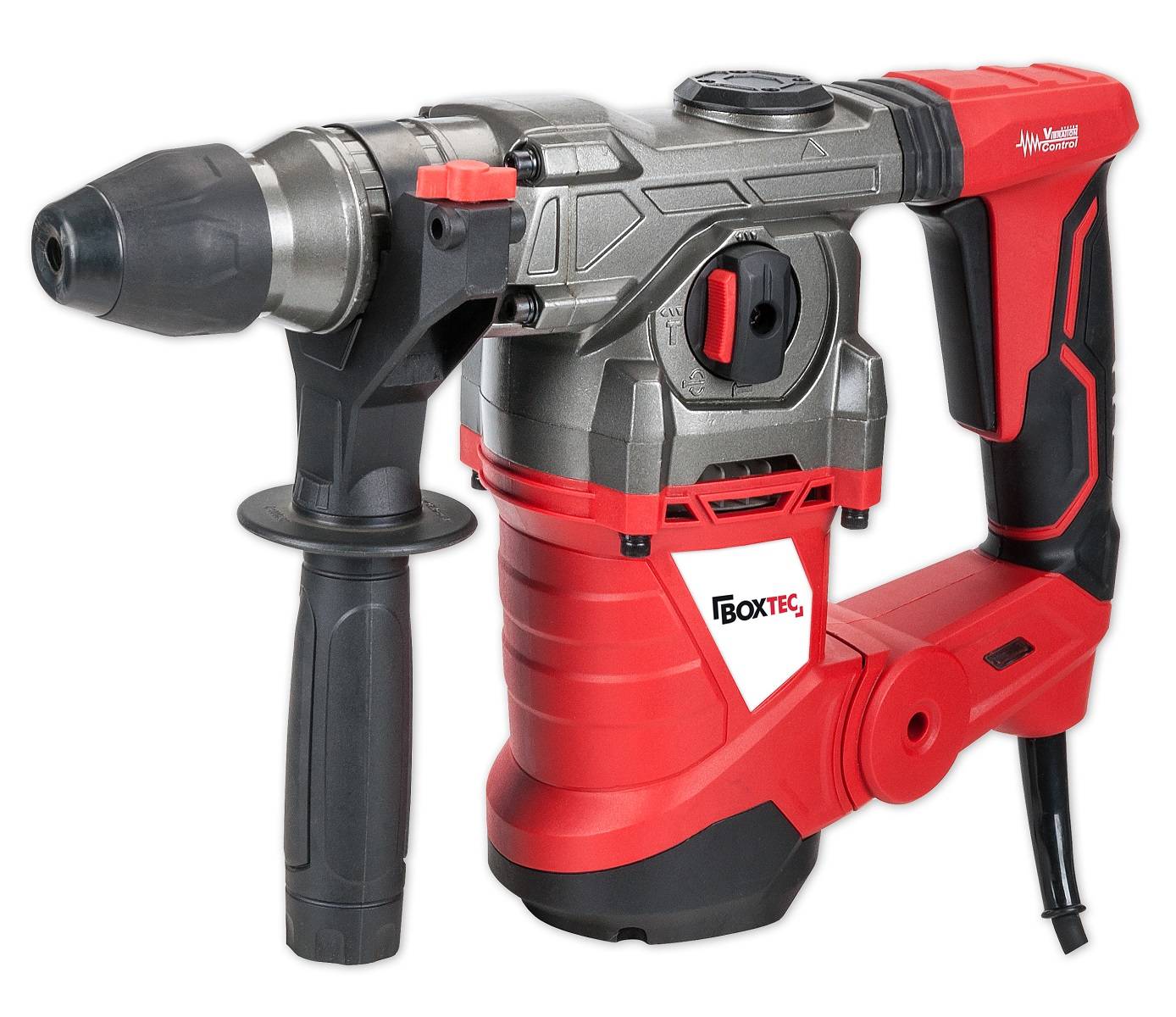 BOXTEC BRH 1500 Bohrhammer SDS-PLUS 1500W Antivibrationsgriff-1500W - SET