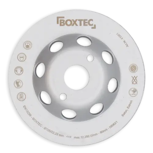 BOXTEC Diamantschleifteller Diamantschleiftopf 22,2 BETON, ESTRICH-180mm - 5mm - PRO BOXTEC Diamantschleifteller Diamantschleiftopf 22,2 BETON, ESTRICH-180mm - 5mm - PRO