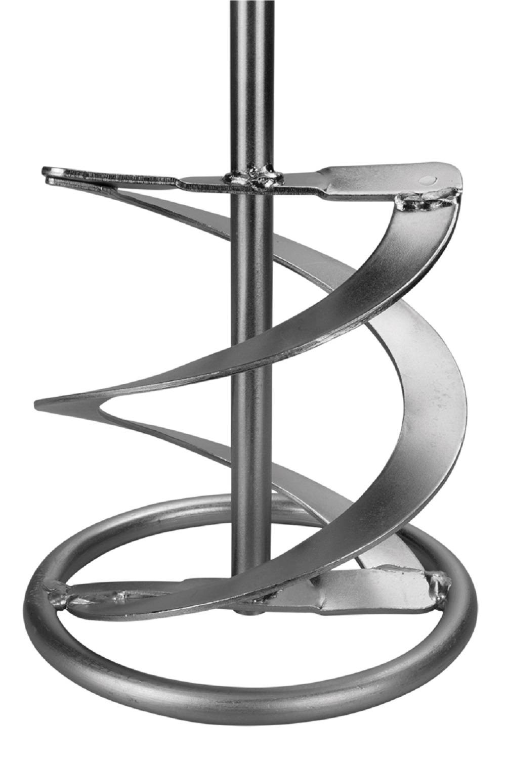 BOXTEC Rührkorb Sechskant verzinkt Rührquirl WR2 Wendelrührer Rührer -WR2 Ø120mm SW 10 (Premium Finish)