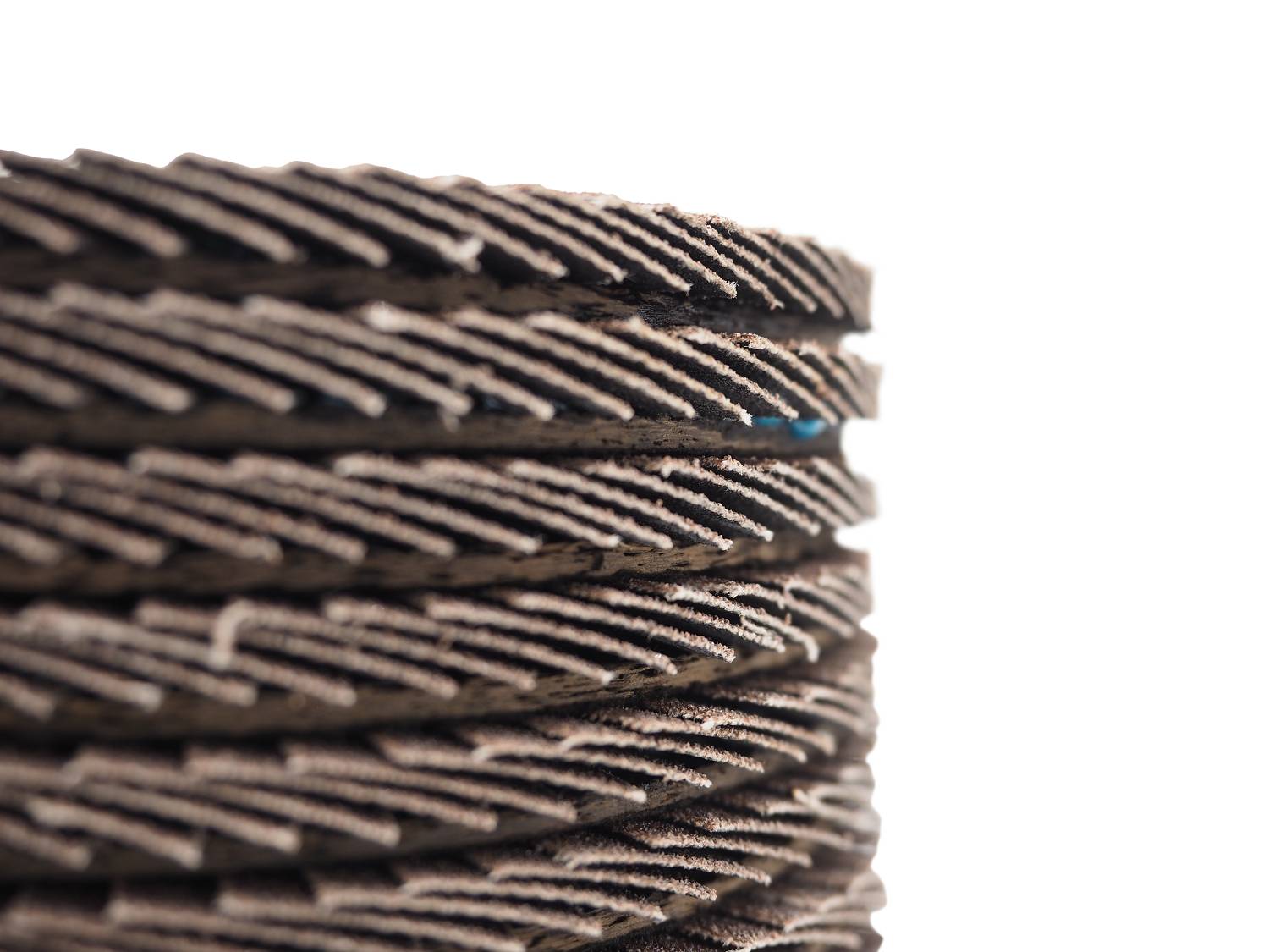 BOXTEC Fächerscheiben BRAUN 125mm Lamellenscheiben für Metall & Holz-P40 - 20er Pack