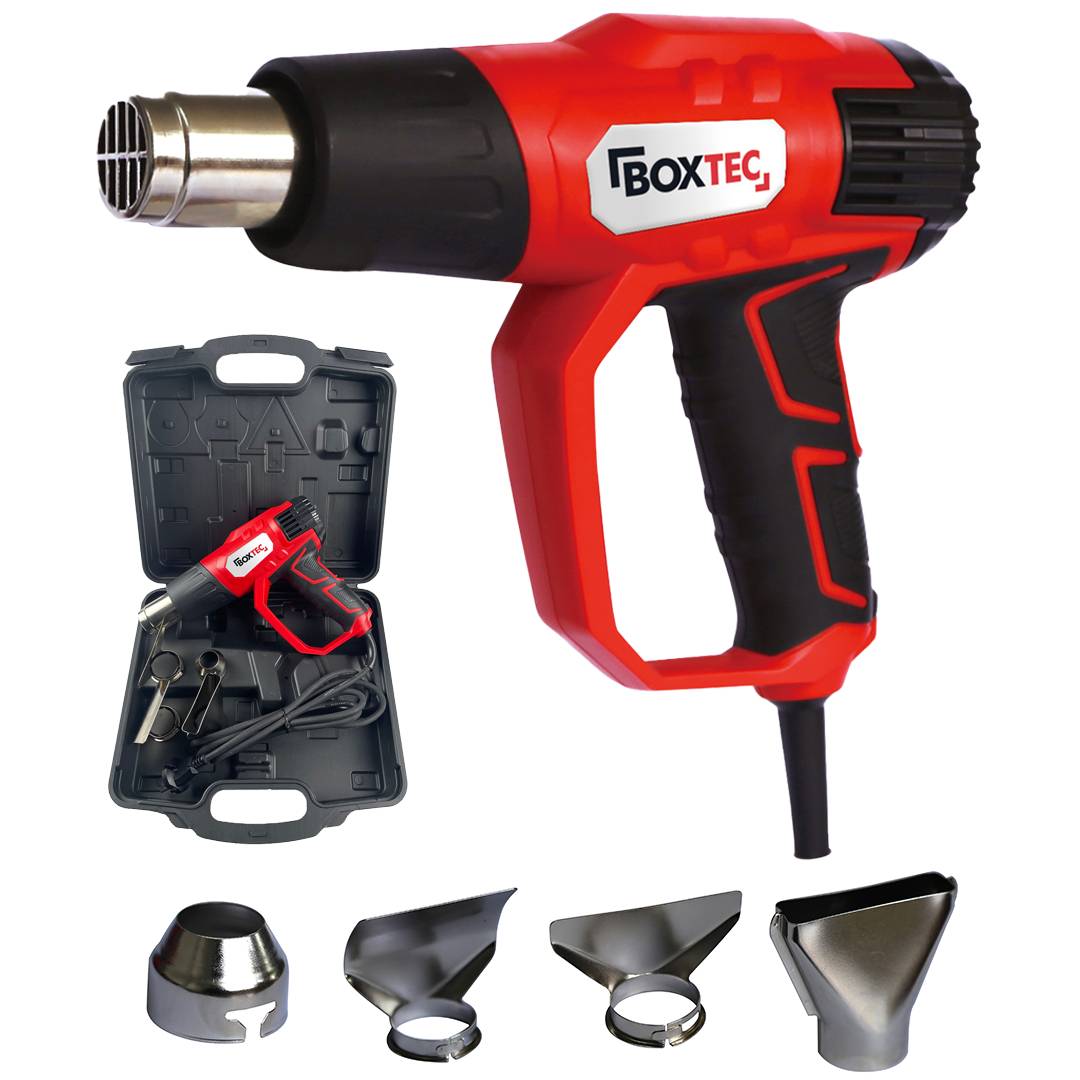 BOXTEC Heat Gun 2000 W Heißluftpistole 350°C / 550°C HL 1920-2000 W / SET mit Koffer
