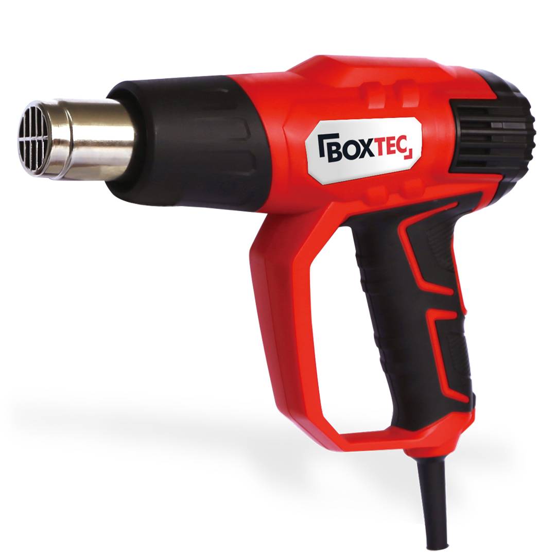 BOXTEC Heat Gun DIGITAL Heißluftpistole HL 2020 Temperatur 50°C-600°C -2000 W / Digitaldisplay / SET mit Koffer