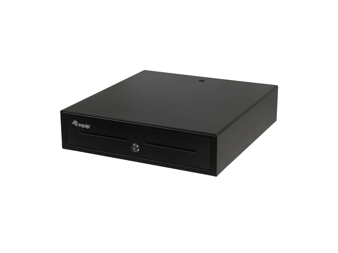 Equip Kassenschublade für POS-System - 4 Geldschein- und 8 Münzfächer - Münzfächer herausnehmbar - RJ11-Anschluss für Fernöffnung - Manuelle Ka