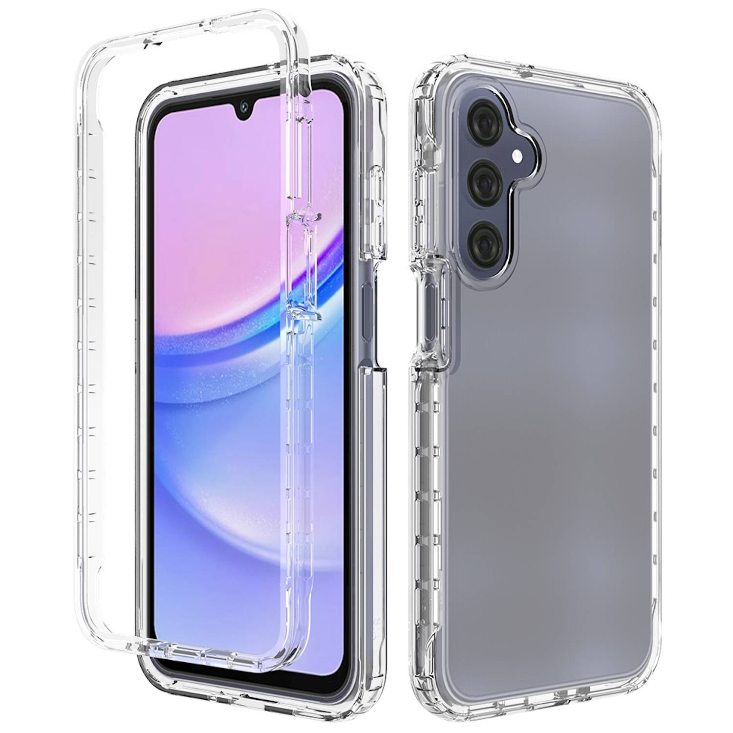 Für Samsung Galaxy A16 Clear TPU Hybrid PC Stoßfeste Hülle Cover Transparent
