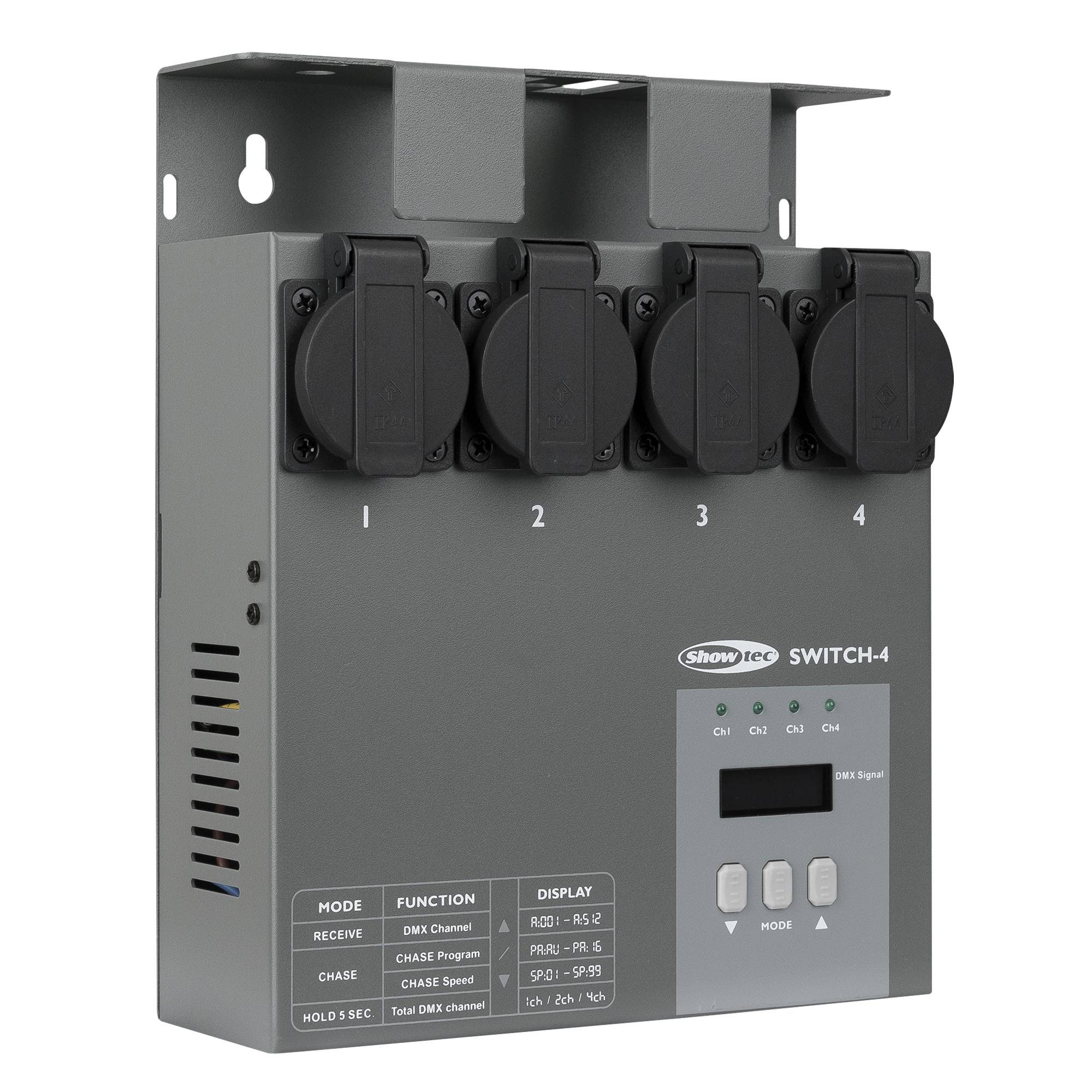 Showtec MultiSwitch DMX512 Switch-Pack mit 4 Kanälen