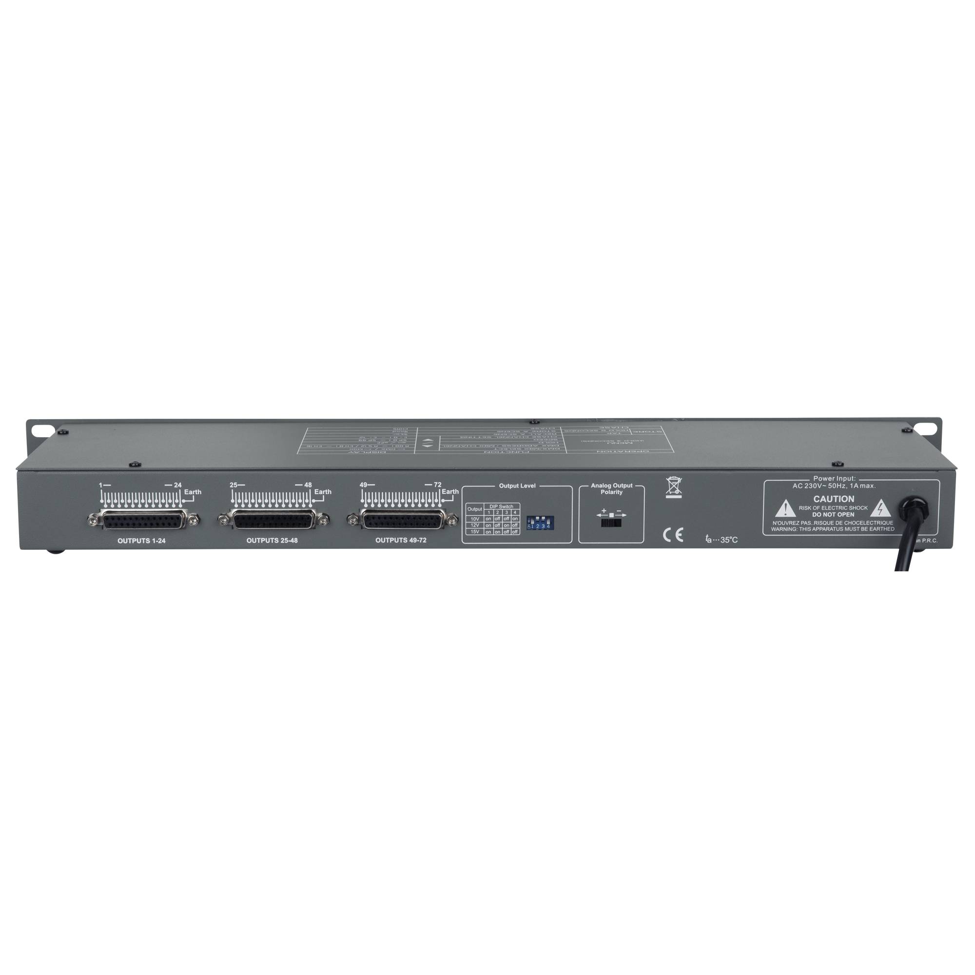 Showtec Multi Exchanger DMX512 zu 72-Kanal ANALOG Ausgang