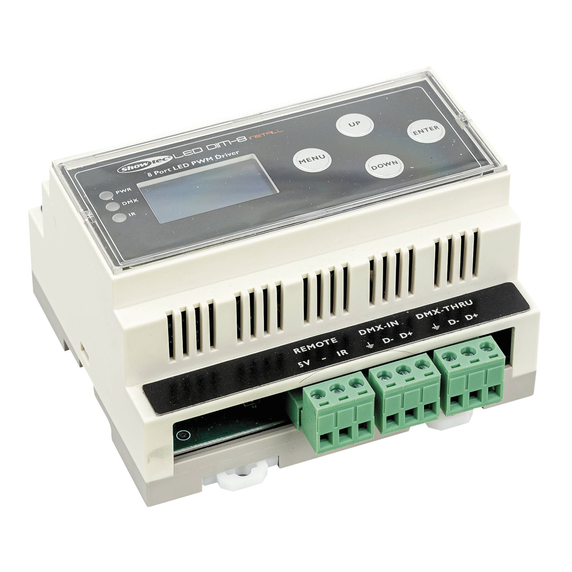 Showtec LED Dim-8 Install DIN-rail