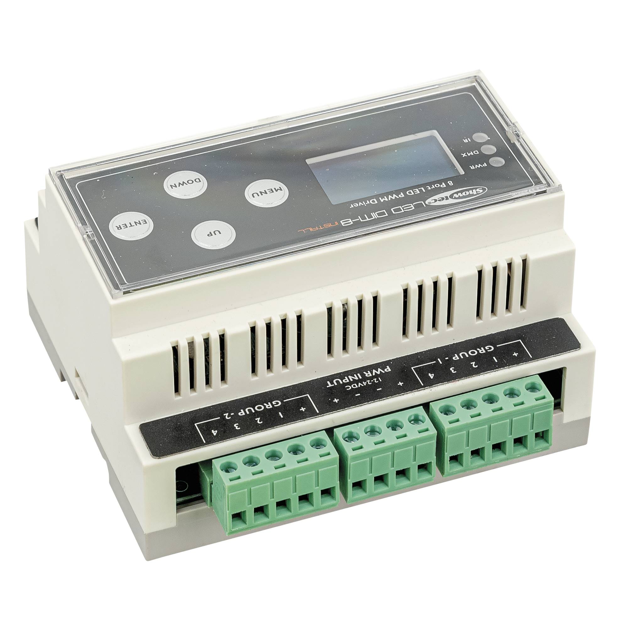 Showtec LED Dim-8 Install DIN-rail