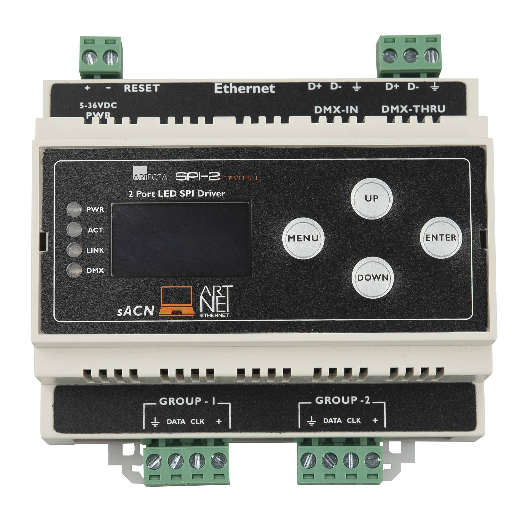 Showtec SPI-2 Install DIN-rail