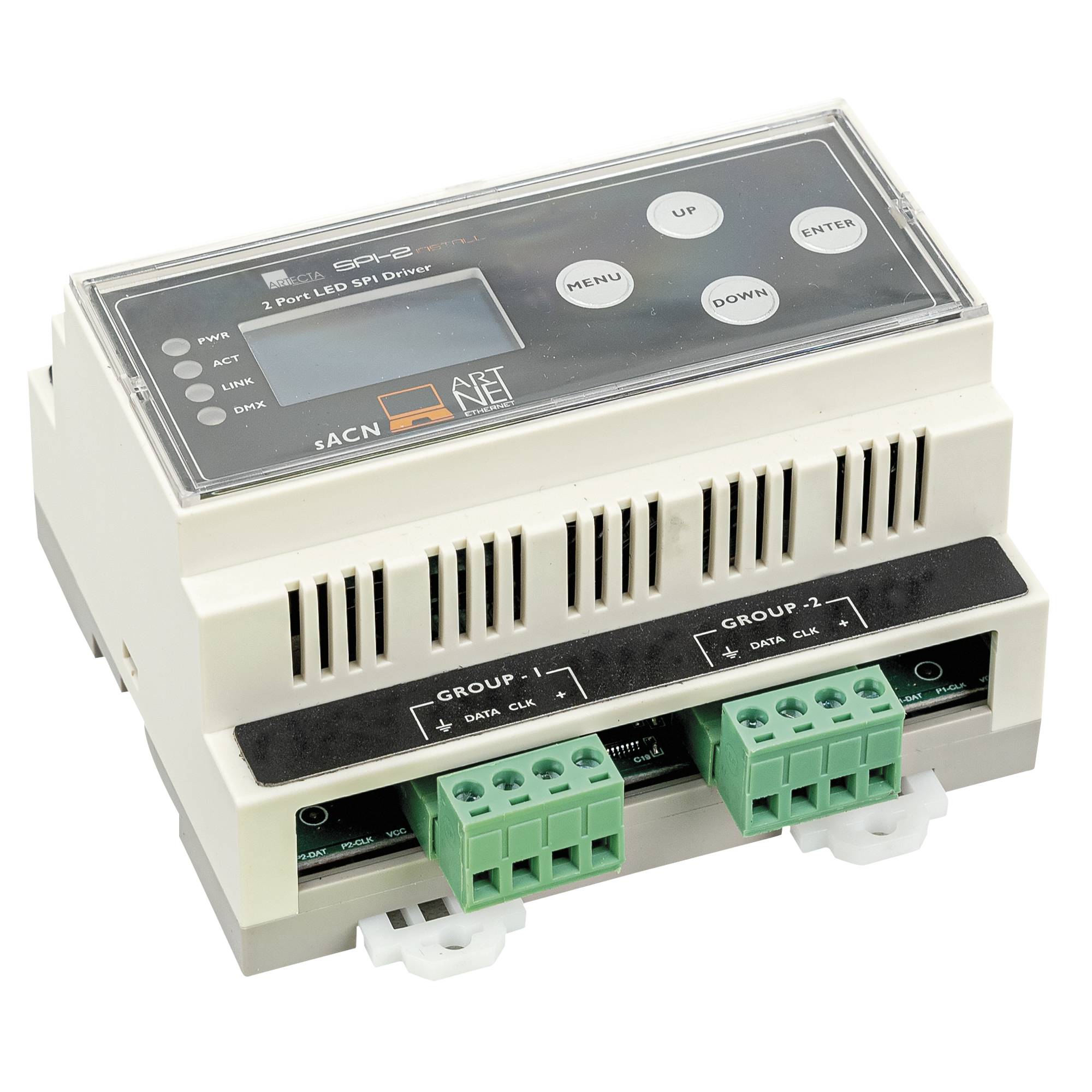 Showtec SPI-2 Install DIN-rail