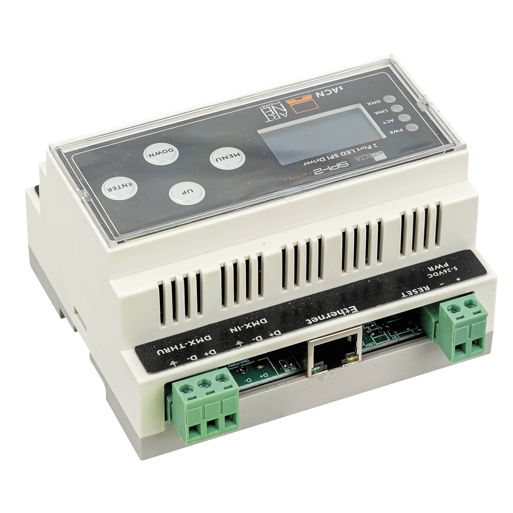 Showtec SPI-2 Install DIN-rail