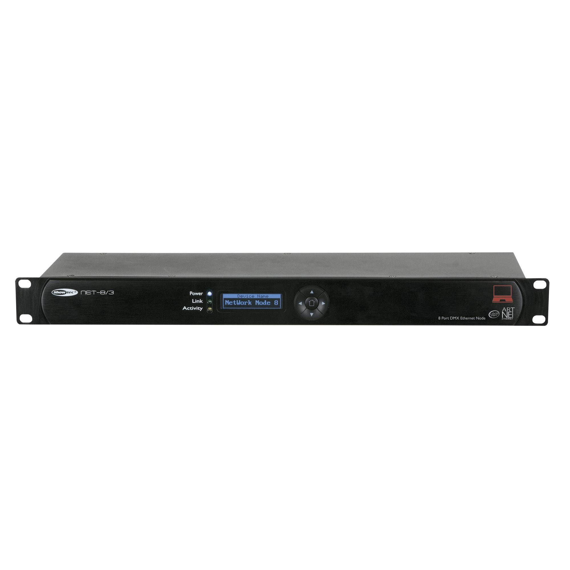 Showtec NET-8/3 Art-Net/Klingnet-Node mit 8 Kanälen - XLR - 3-polig