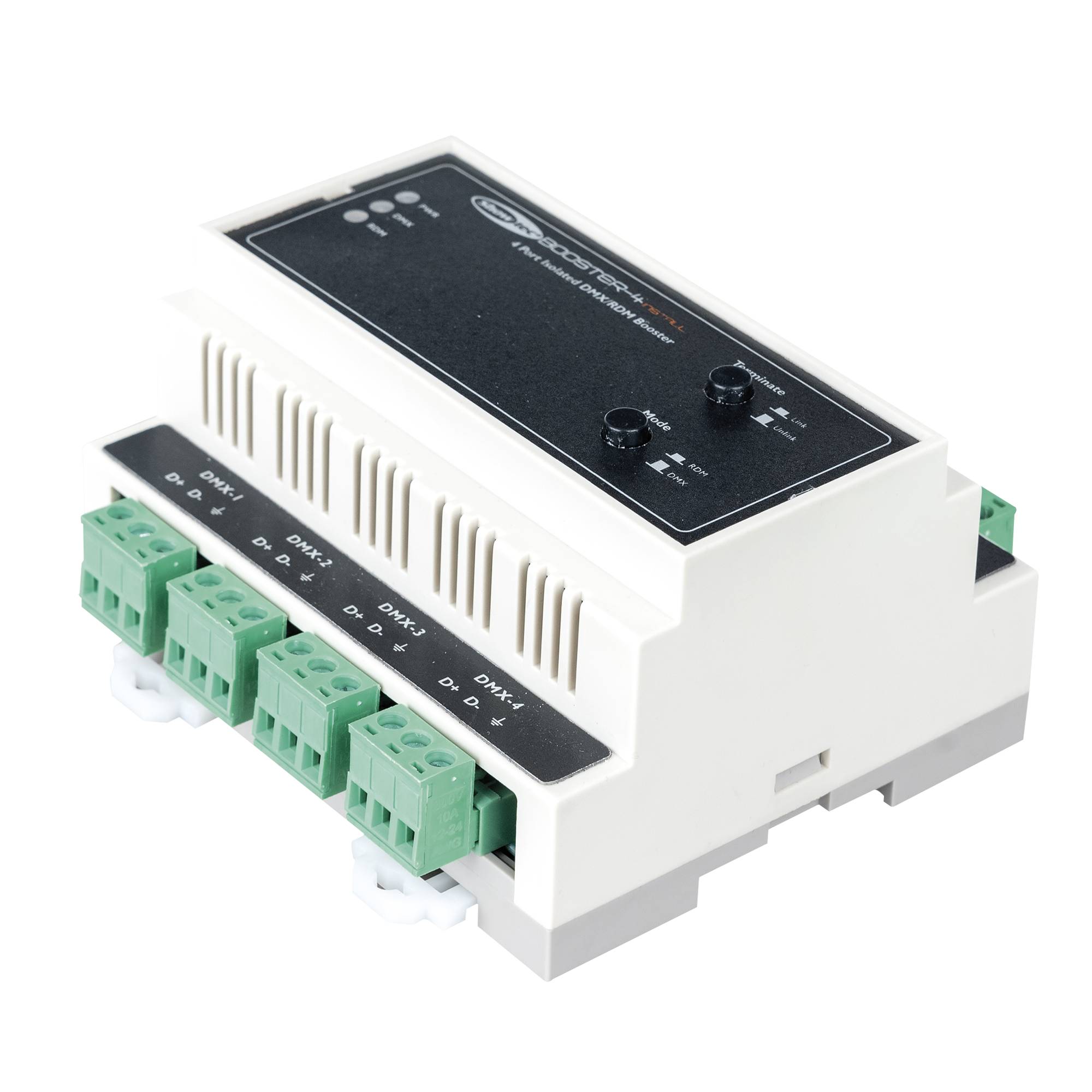Showtec Booster-4 Install DIN-rail