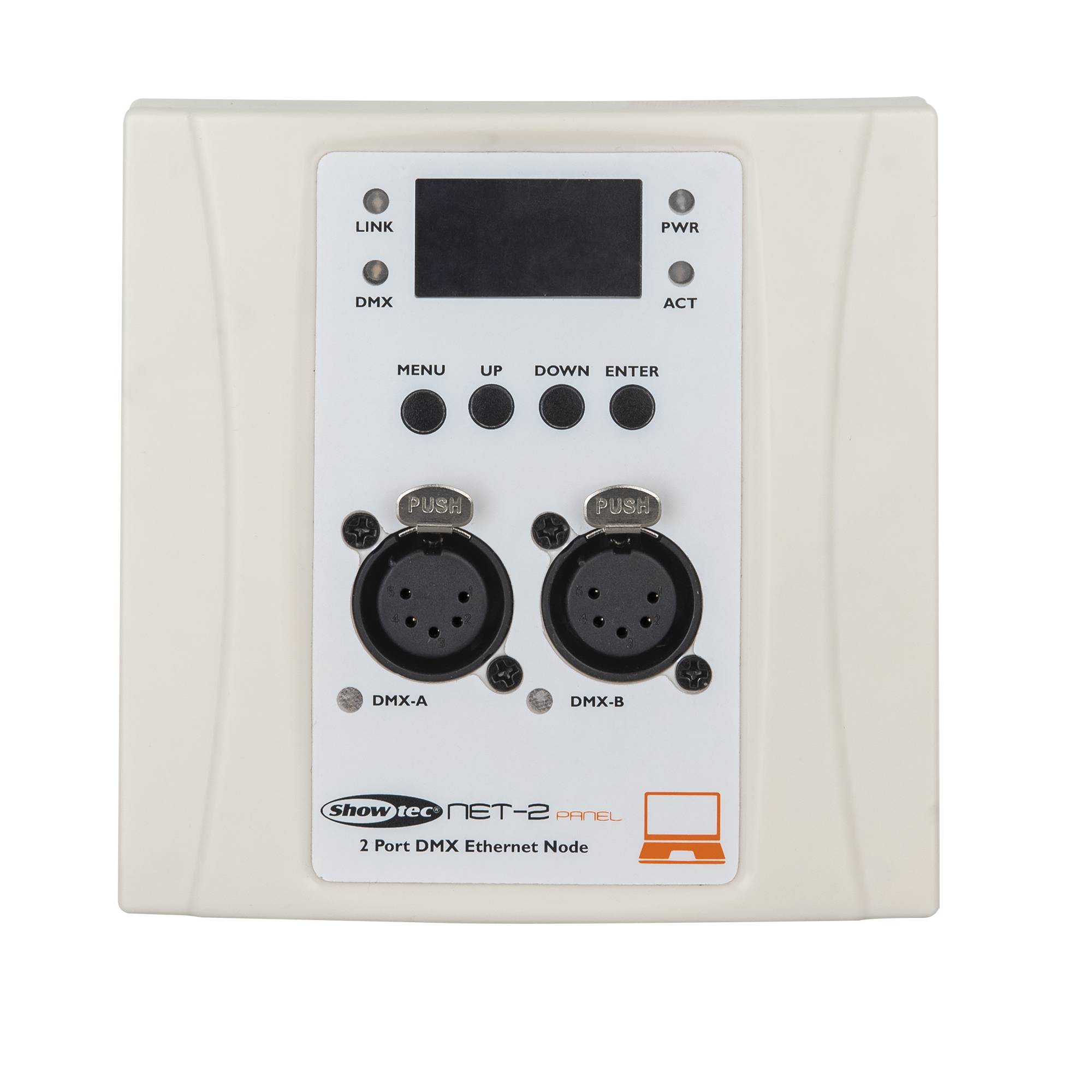 Showtec NET-2 Panel 5-polig - weißes Gehäuse