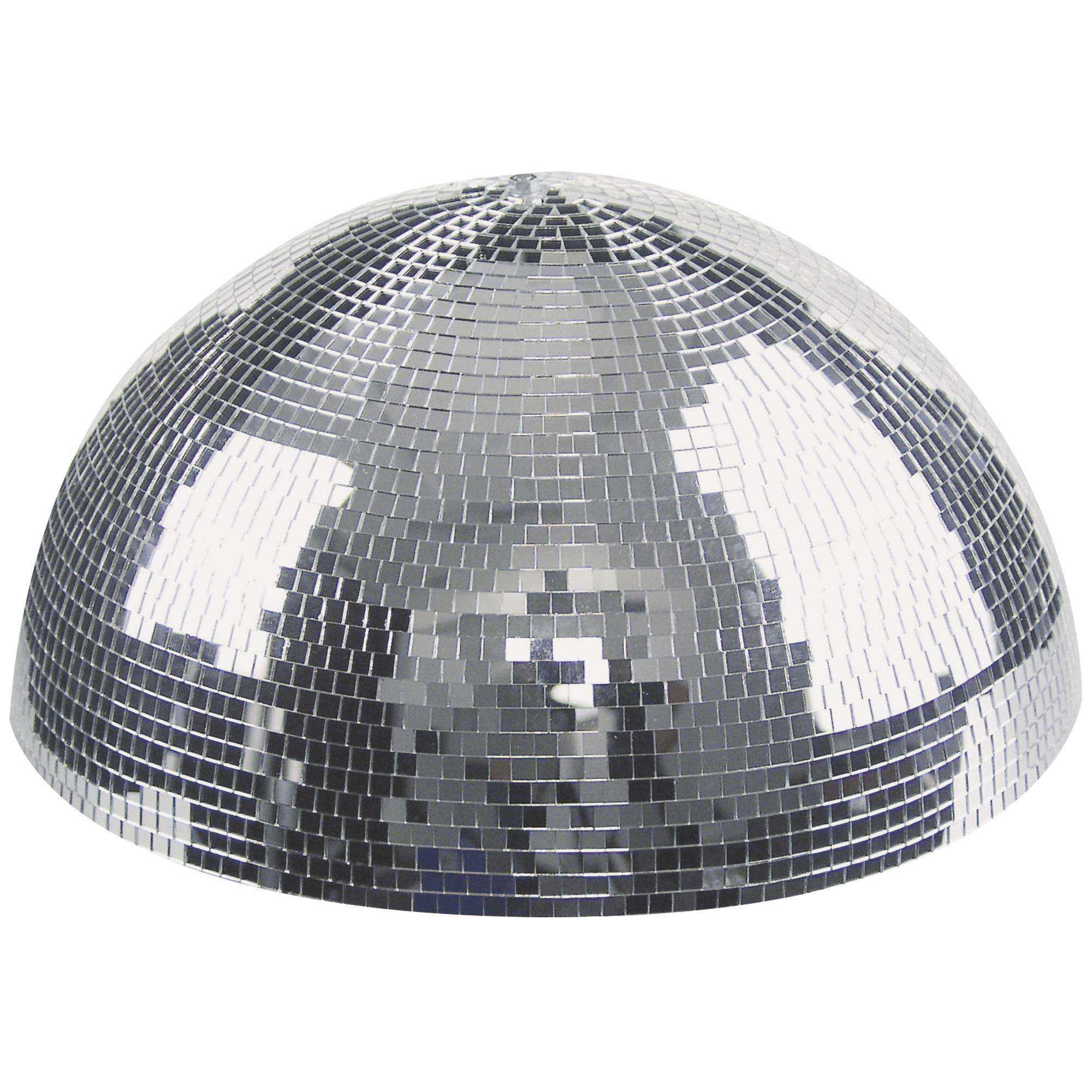 Showgear Half Mirror Ball Halbe Spiegelkugel mit Motor für die Montage an Decke, 30 cm
