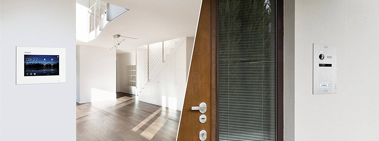 Video Türsprechanlage für 10 Familienhaus, 10x Monitore, Balter EVO
