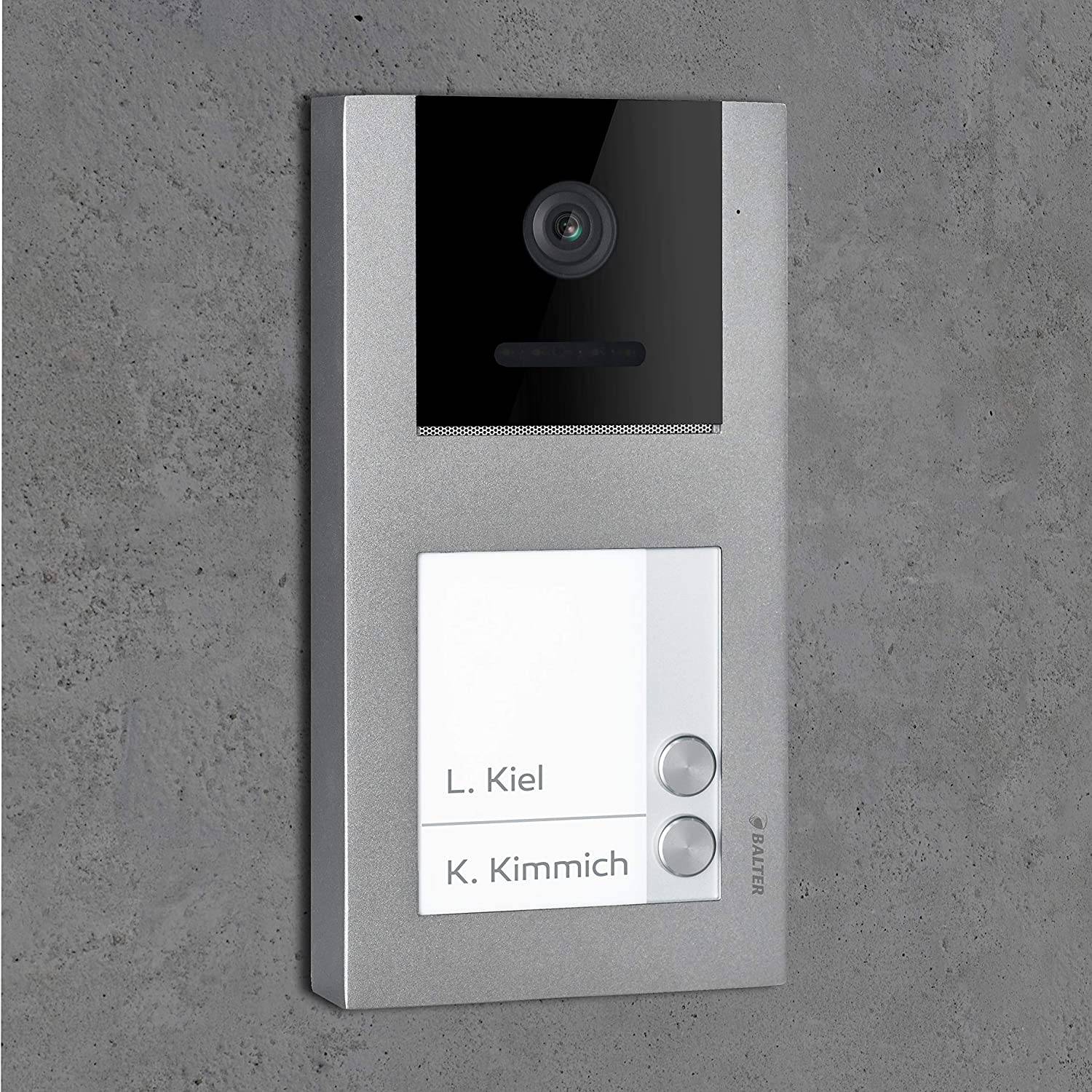 Balter EVO Video Türsprechanlage ✓ Touchscreen 7 Zoll Monitor ✓ Smartphone App ✓ 2-Draht Bus ✓ Aufputz Türstation für Mehrfamilienhaus ✓