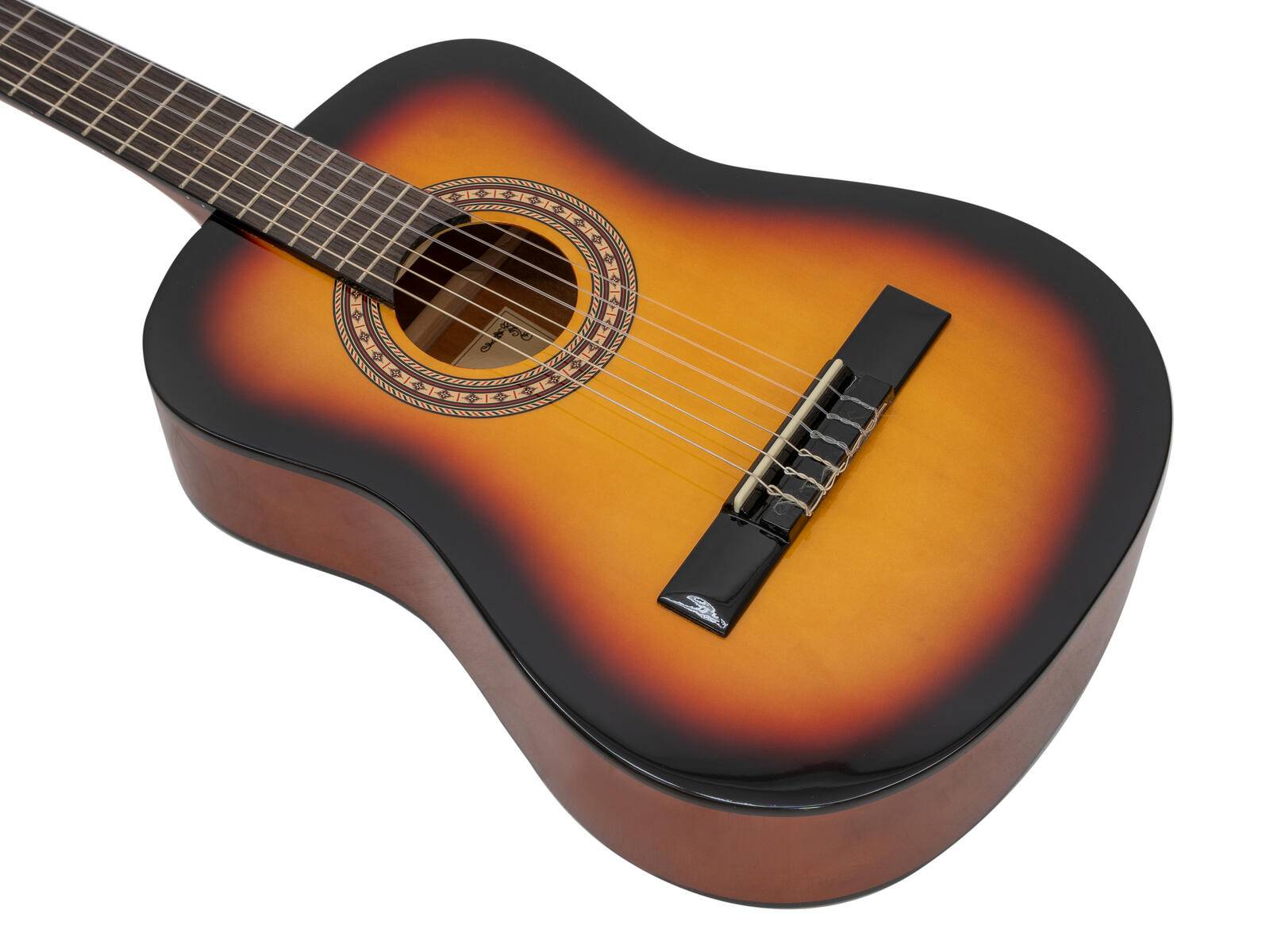 DIMAVERY AC-303 Klassikgitarre 1/2 sunburst