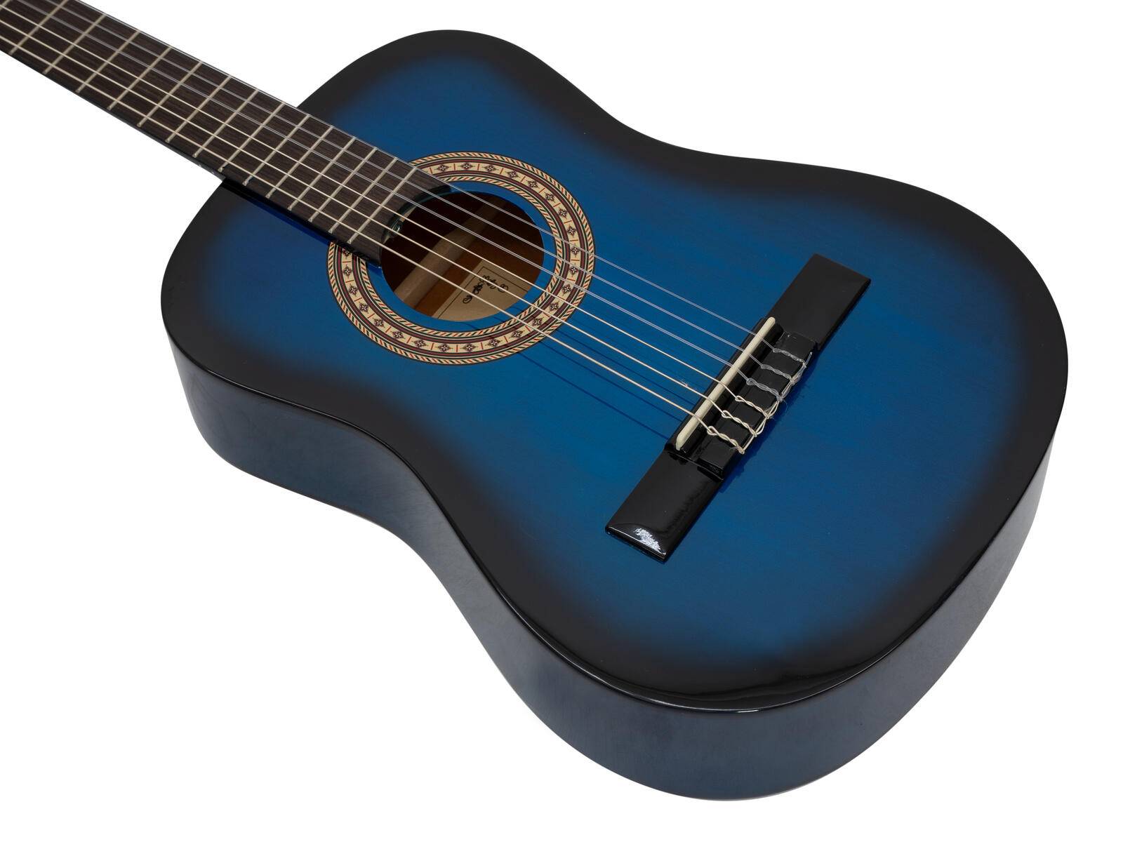 DIMAVERY AC-303 Klassikgitarre 1/2, blau