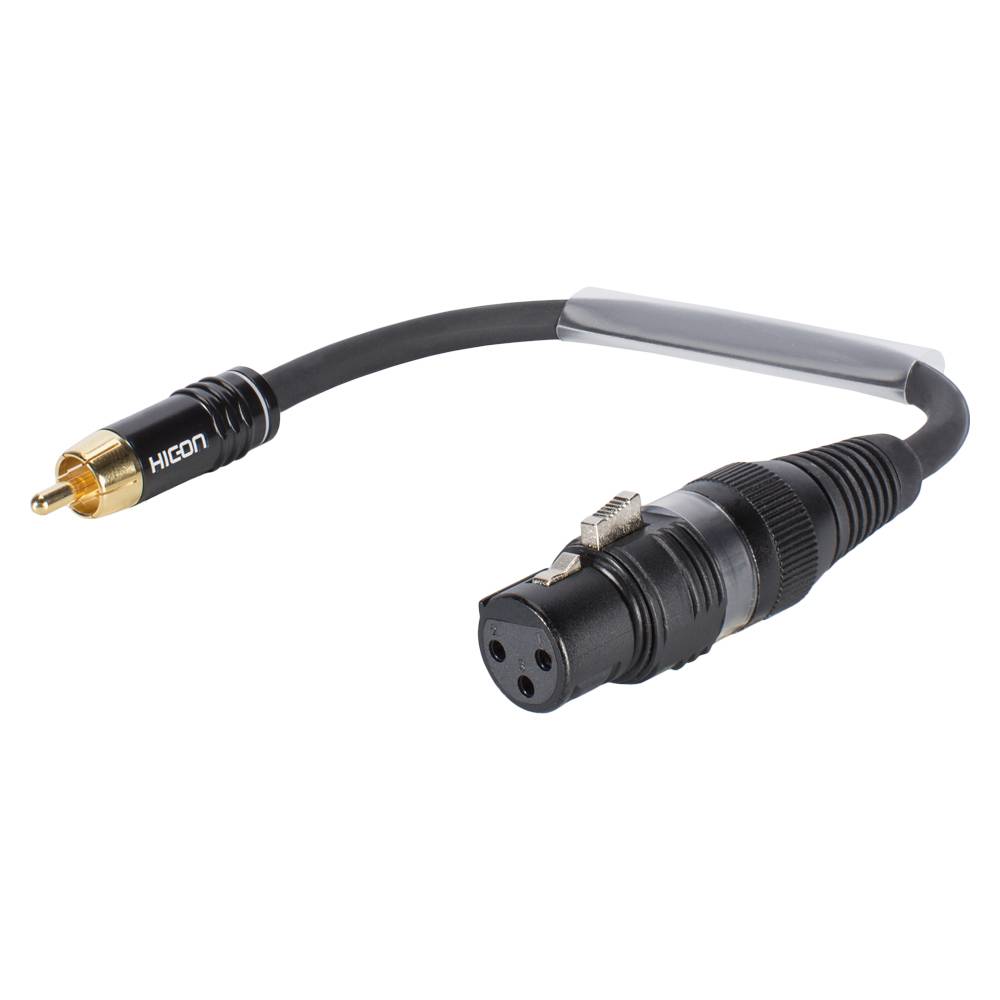 SOMMER CABLE Adapterkabel XLR(F)/Cinch(M) 0,15m sw