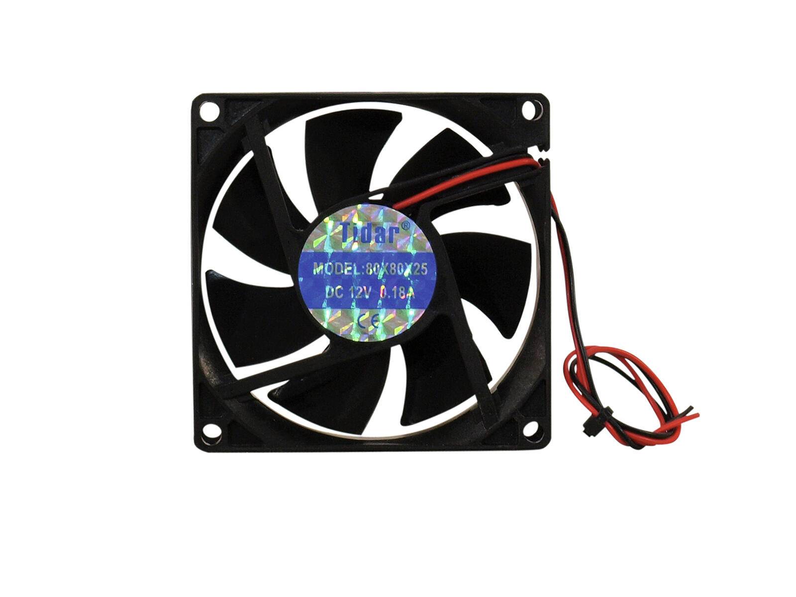 EUROLITE BF-12 Axiallüfter 12V 80x80x25mm 45m³/h