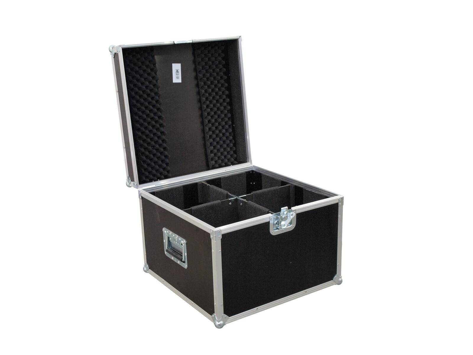 ROADINGER Flightcase 4x PAR-64 Spot kurz