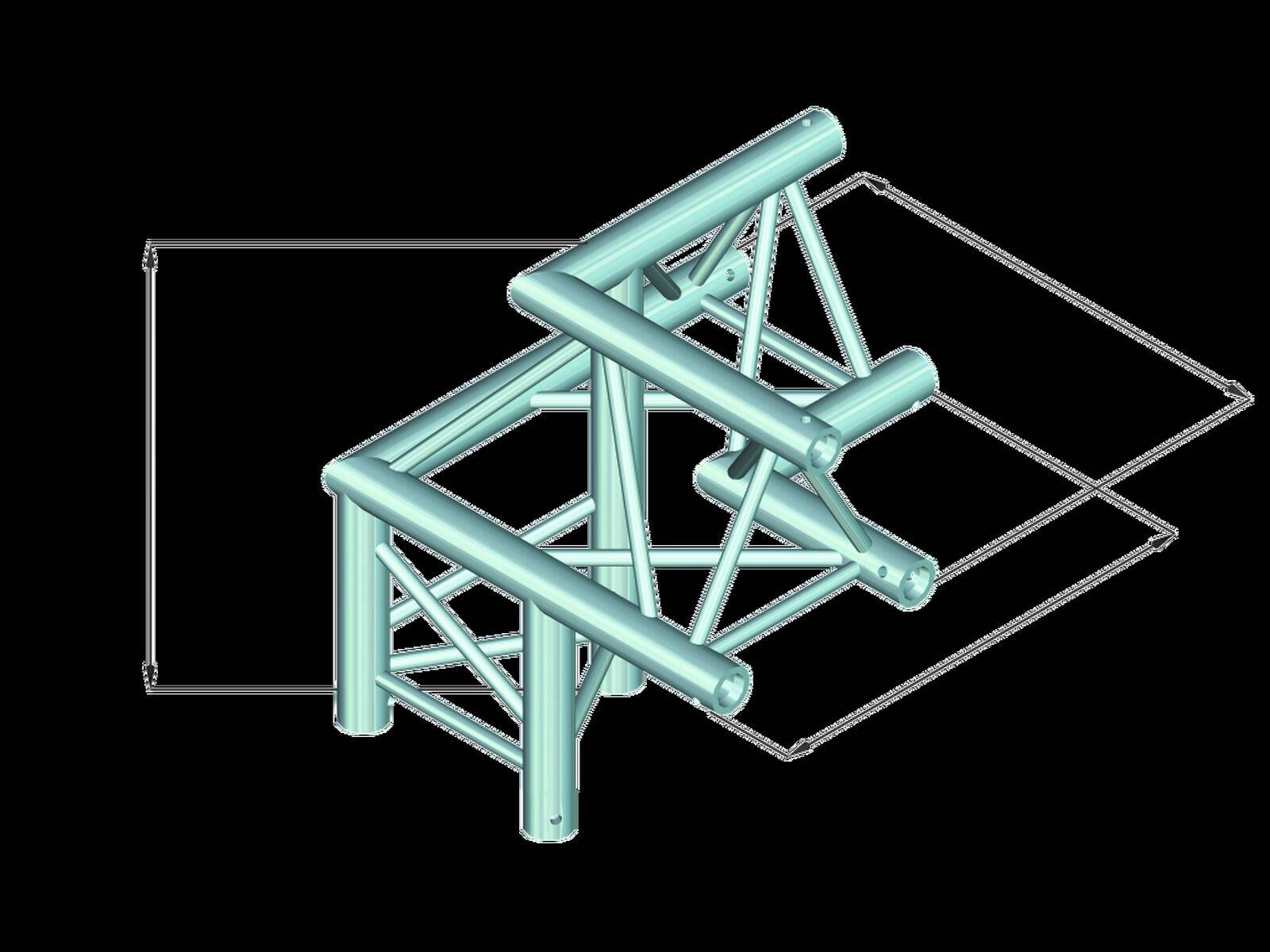 ALUTRUSS TRILOCK 6082AL-32 3-Weg-Ecke / links