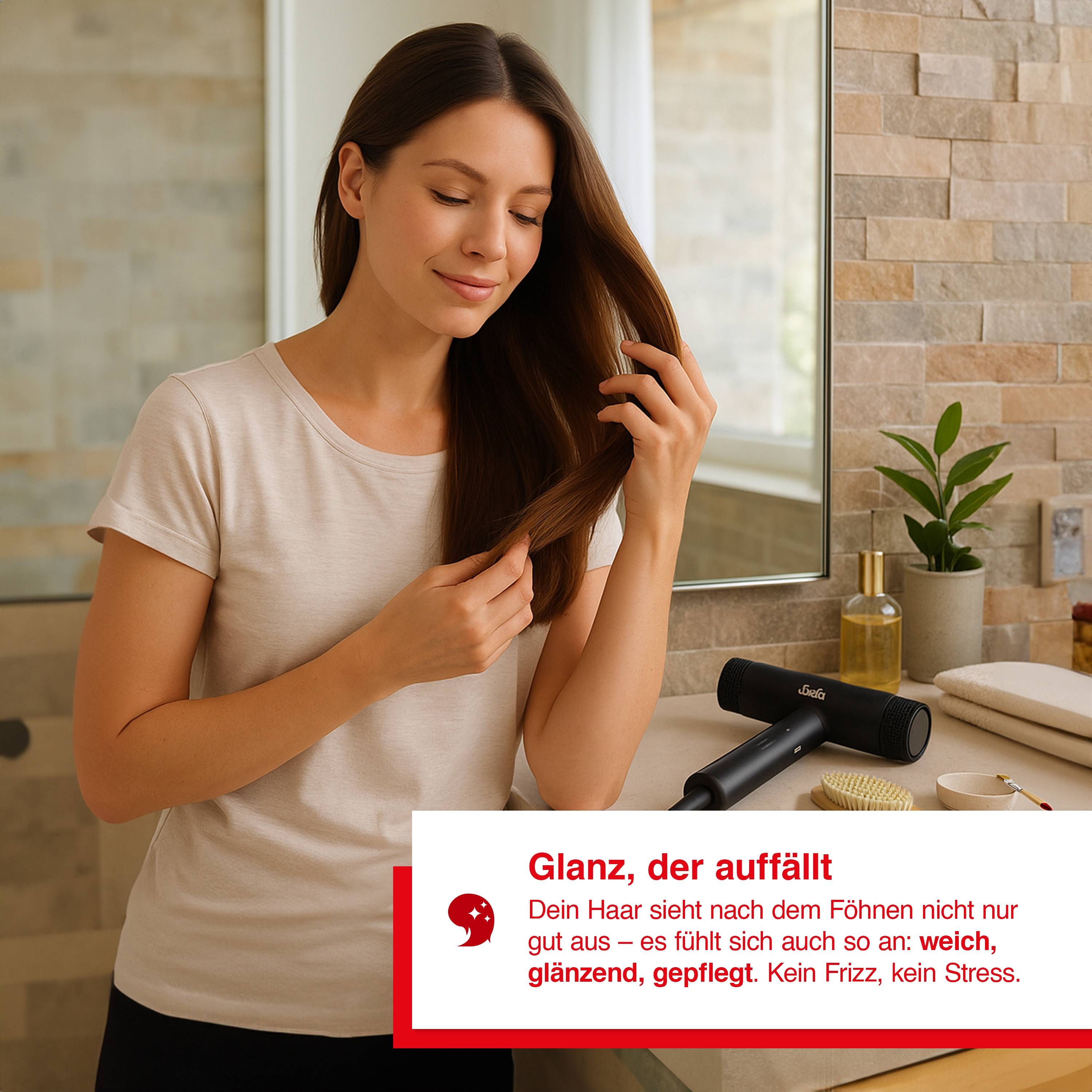 Solis Haartrockner Hair Perfection, Ionen, 3 Stufen, hohe Trockenleistung