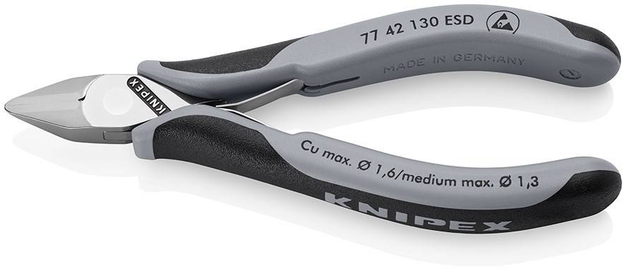 Knipex-Werk Elektronik-Seitenschneider 77 42 130 ESD