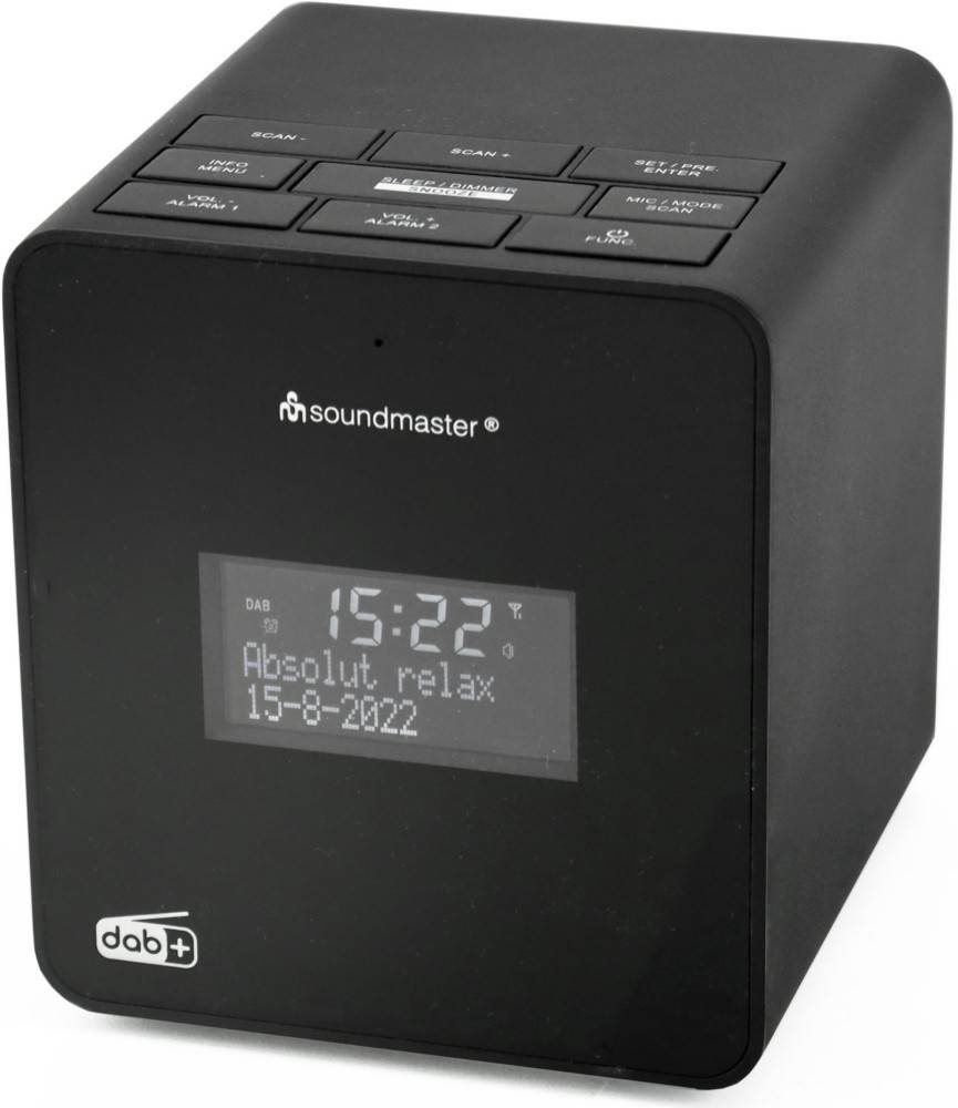 Soundmaster DAB+/UKW-RDS Uhrenradio UR109SW sw