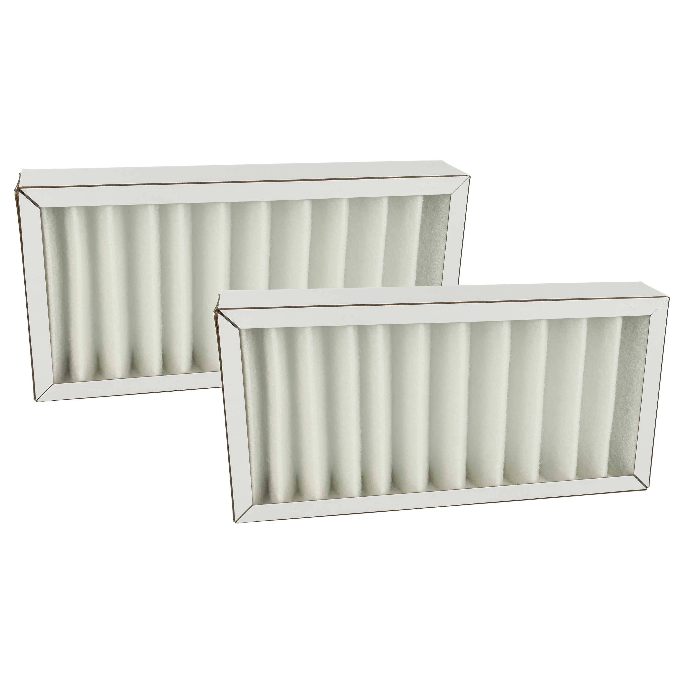 vhbw 2x Luftfilter G4 Ersatz für Pluggit ARFG4F7-150 für Lüfter, Badlüfter, Ventilator, Lüftungsgerät - Weiß