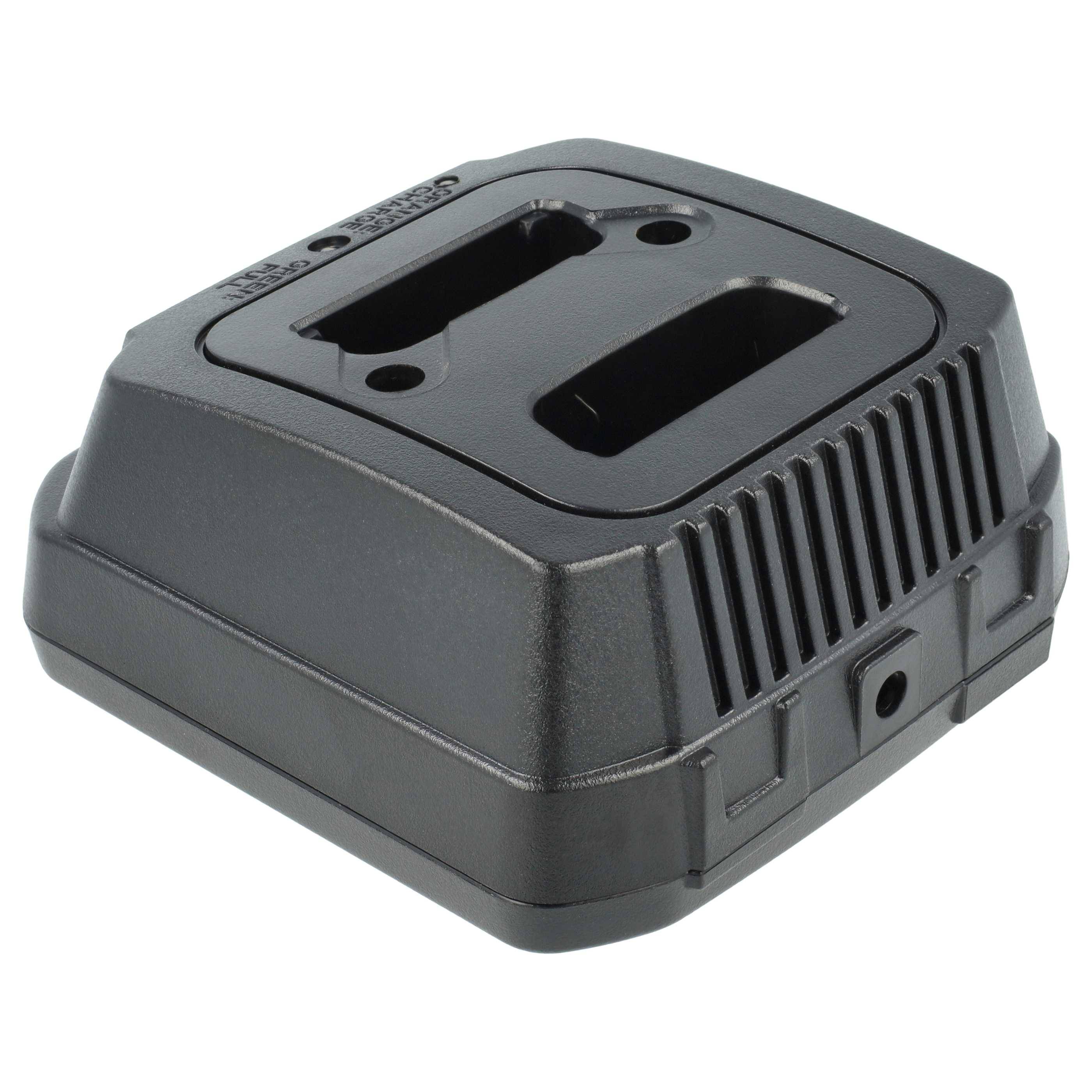 vhbw Dual-Ladegerät kompatibel mit Motorola PTX 850 Funkgerät-Akkus - Ladestation + Netzteil, 4 - 15 V, 0,8 (2 x 0,4) A