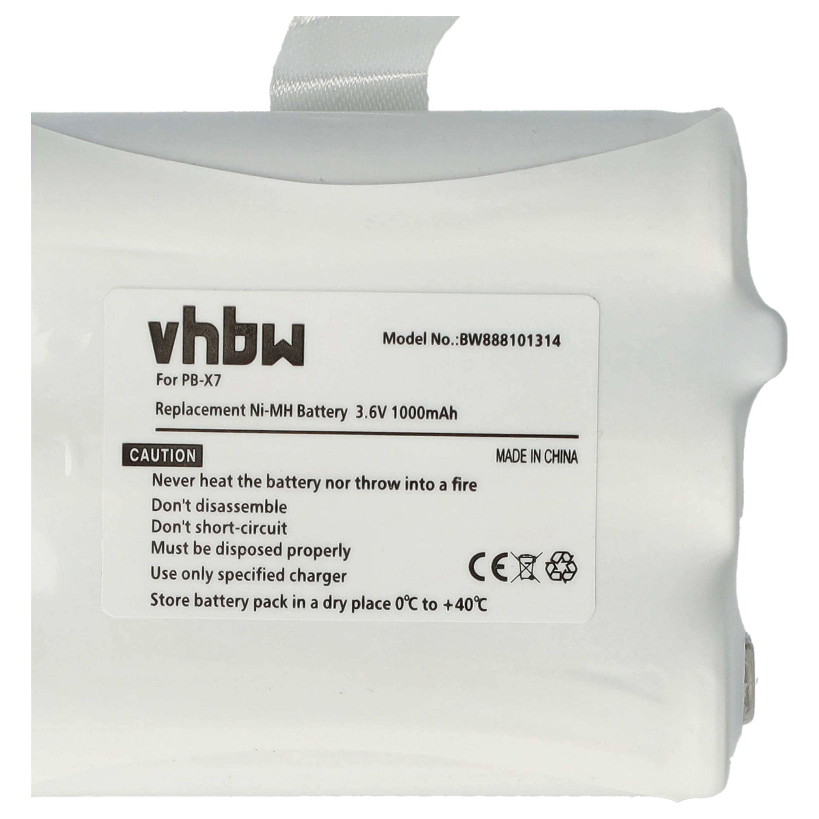 vhbw 2x Akku kompatibel mit Midland XT74, XT70 Funkgerät, Walkie Talkie (1000 mAh, 3,6 V, NiMH)