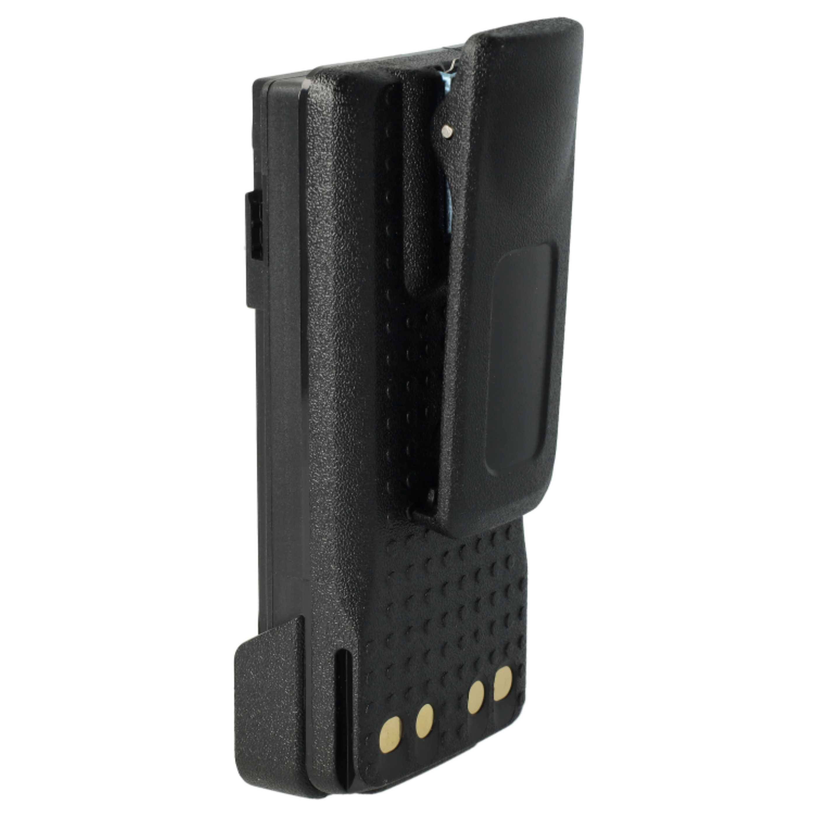 EXTENSILO 2x Akku Ersatz für Motorola PMNN4416, PMNN4415AR für Funkgerät, Walkie Talkie (3400 mAh, 7,2 V, Li-Ion) + Gürtelclip