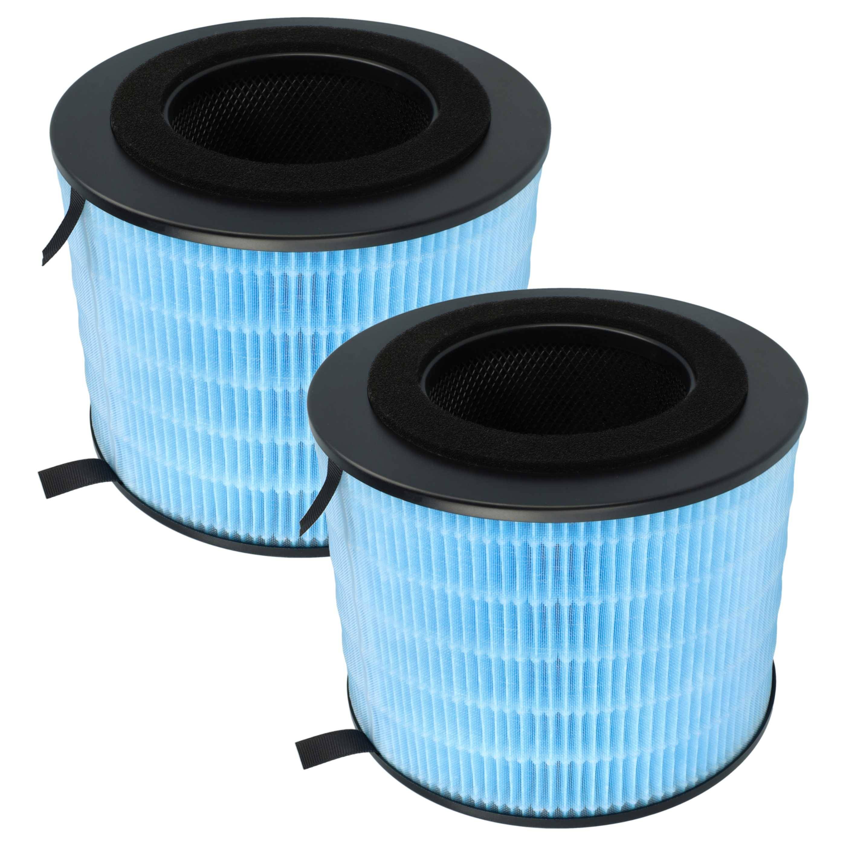 vhbw 2x Luftilter kompatibel mit Philips AMF220 Luftreiniger - Kombifilter Aktivkohle + Schwebstofffilter