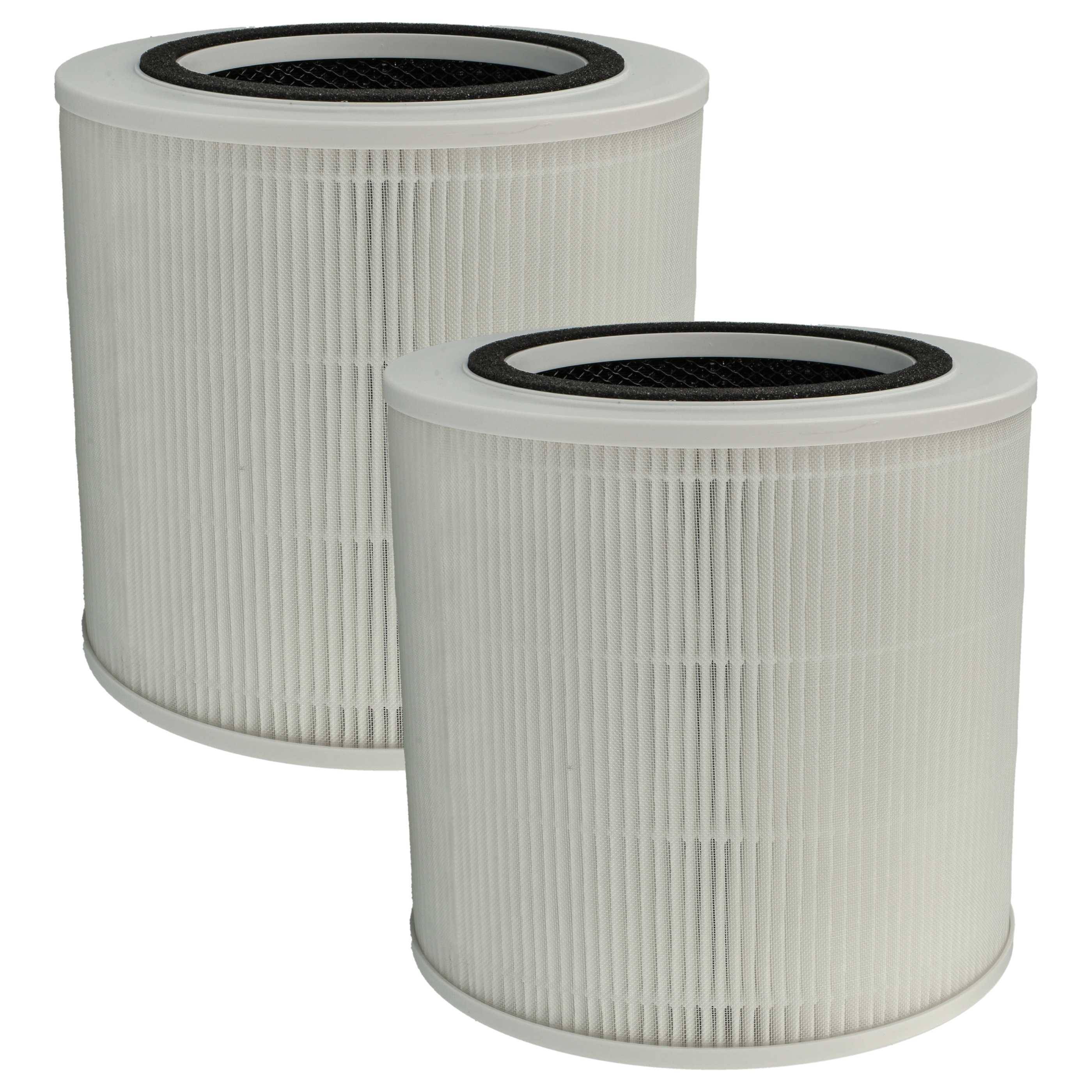vhbw 2x Luftilter kompatibel mit Medion MD10171 Luftreiniger - Kombifilter Vorfilter + HEPA + Aktivkohle