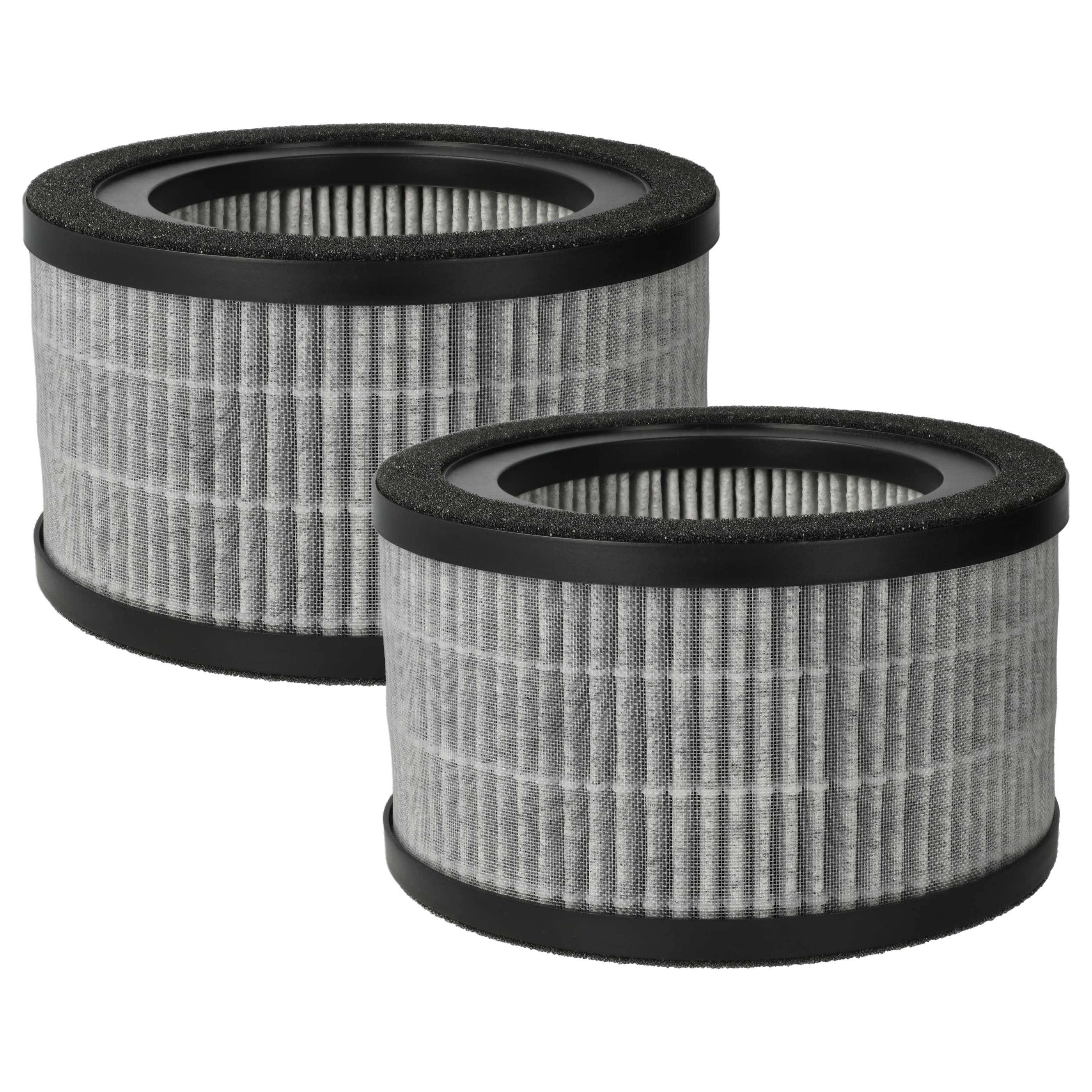 vhbw 2x Luftilter Ersatz für Beurer 68007 für Luftreiniger - Kombifilter Vorfilter + HEPA + Aktivkohle