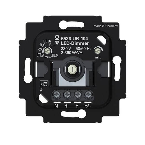 Busch-Jaeger LED-Dimmer. 2+3 Draht mit 6523 UR-104