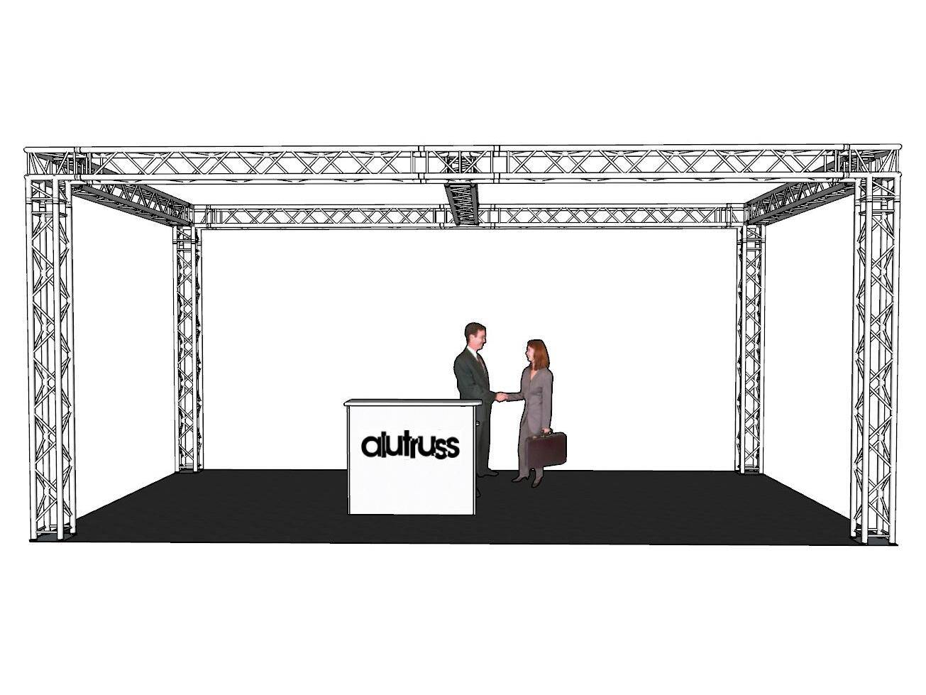 ALUTRUSS Traversenset QUADLOCK 6082 Rechteck 7,71x4x3,5m (BxTxH)